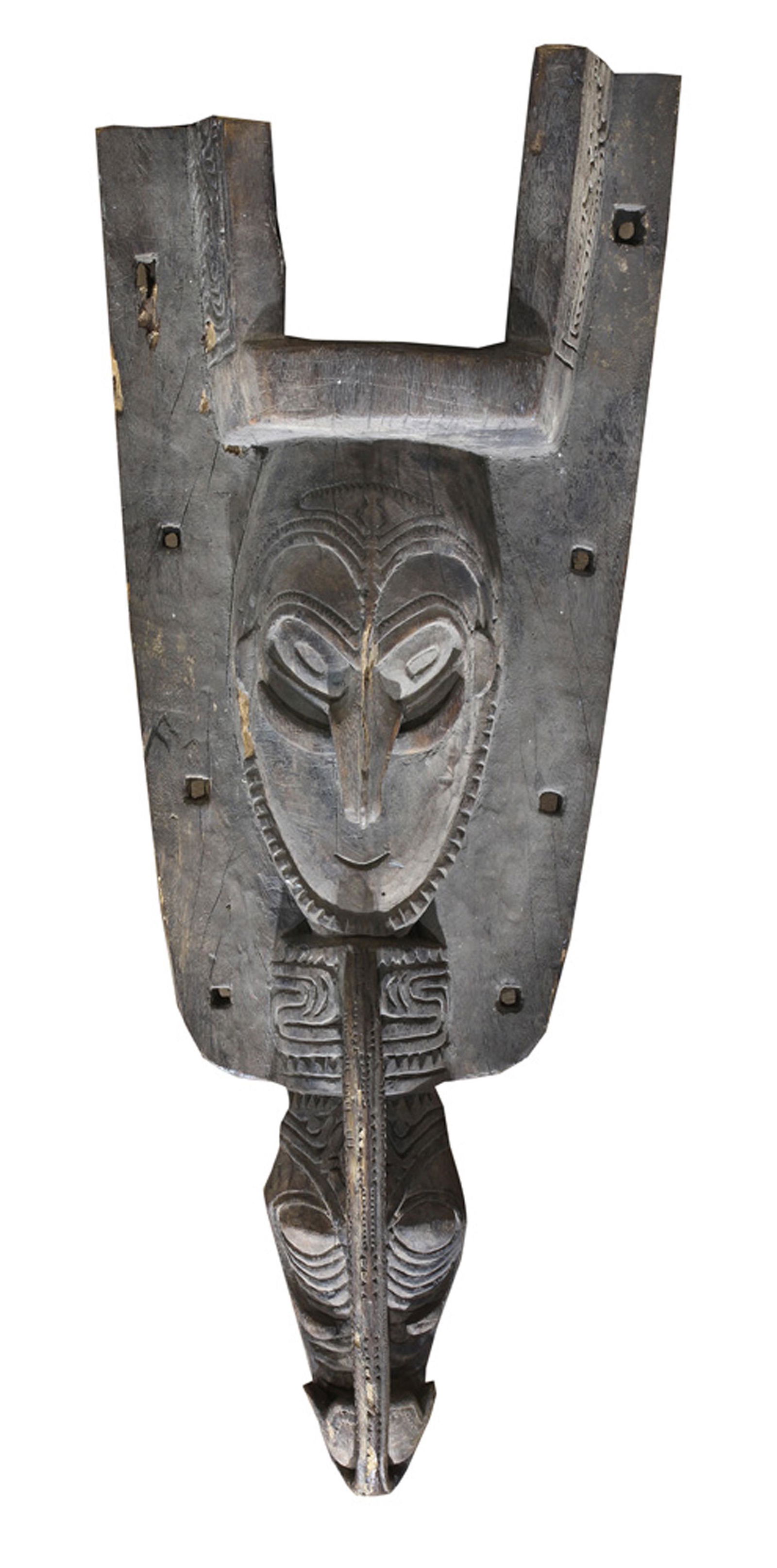 Papua New Guinea large canoe prow (1 of 2)