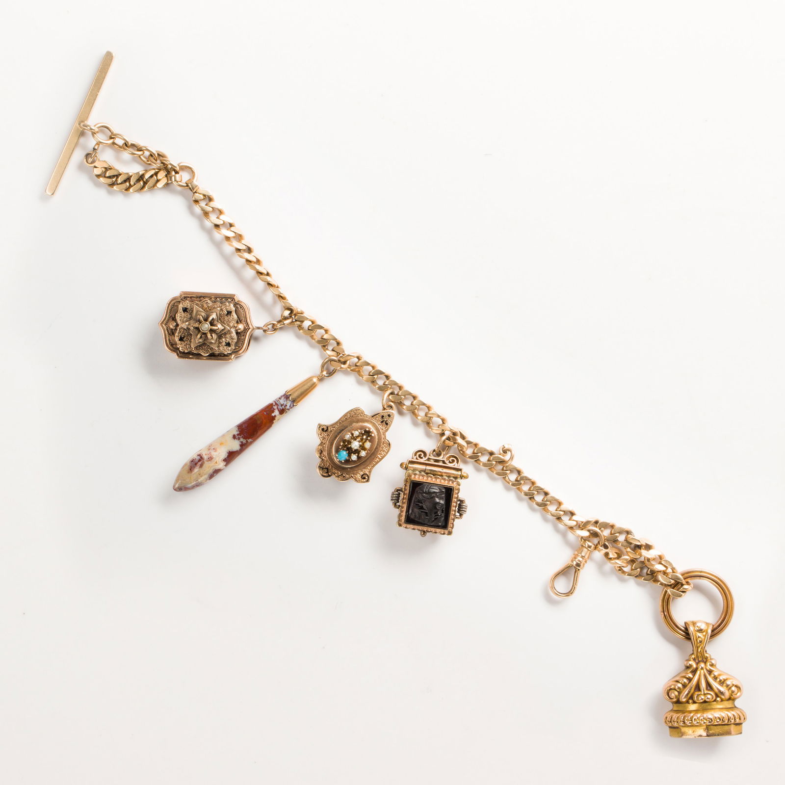 An Early 20th C. gold watch fob (1 of 2)