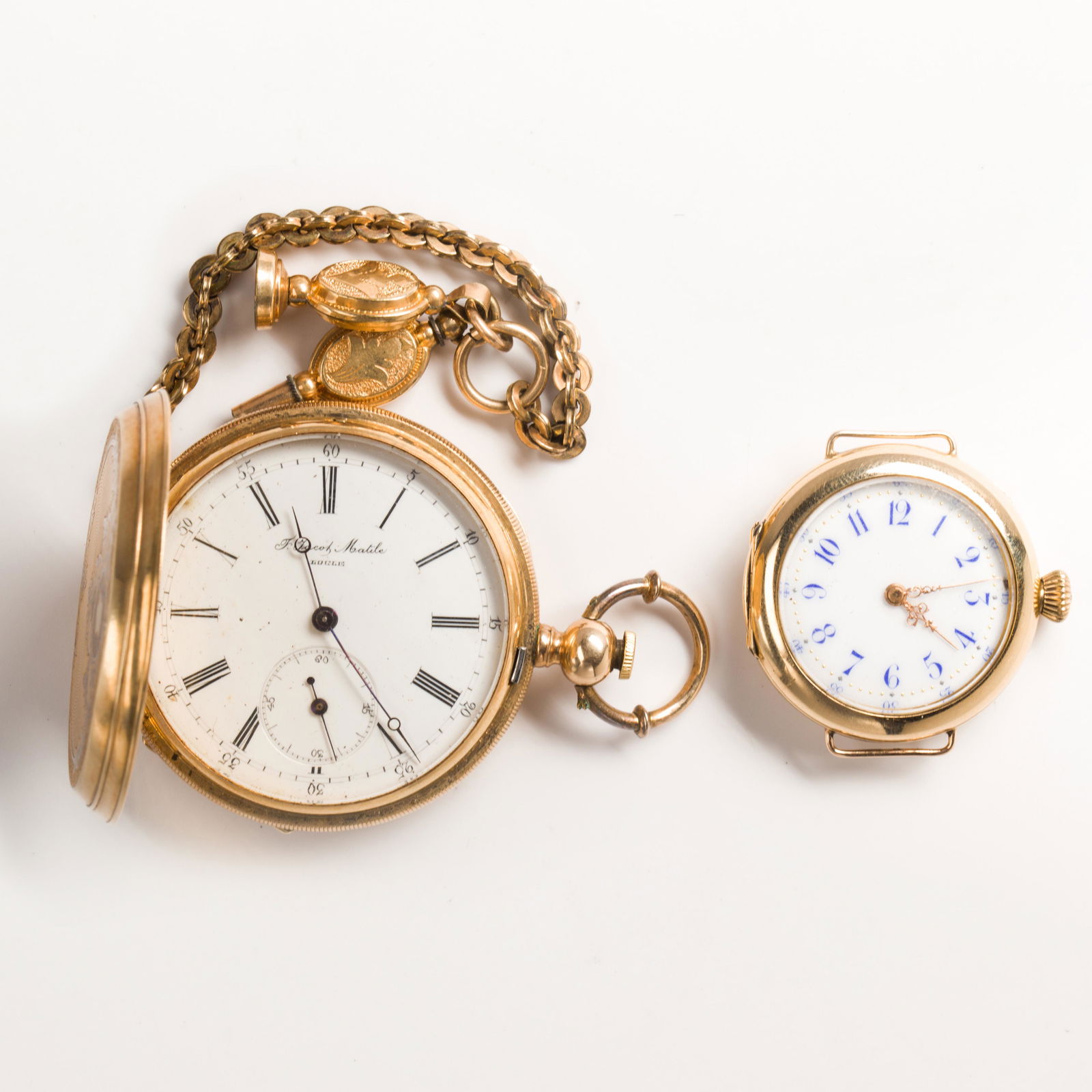 A group of Early 20th C. pocket watches, etc. (1 of 2)