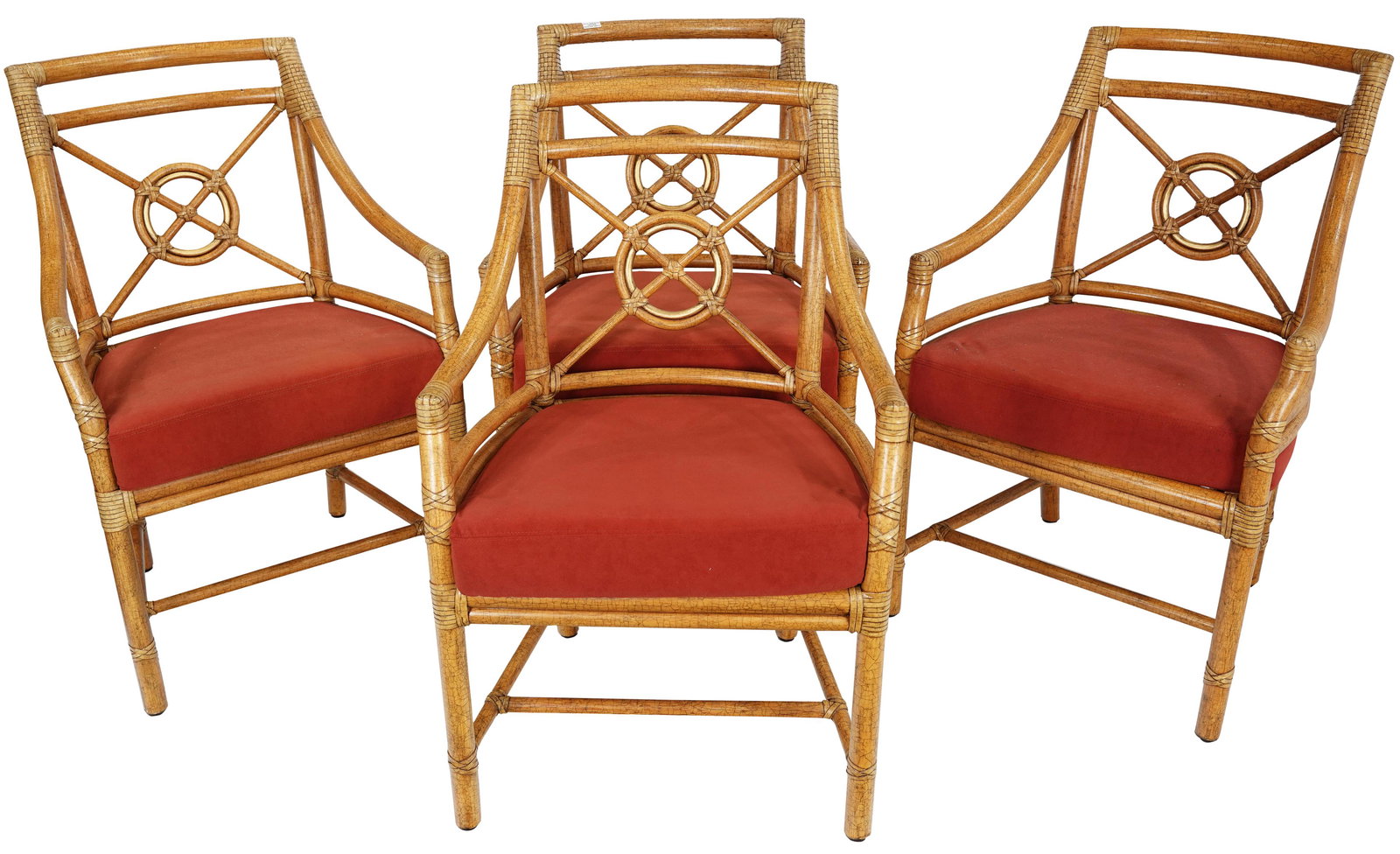 A group of McGuire, San Francisco armchairs (1 of 5)