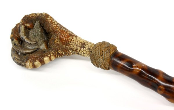 Vintage bamboo sailor made walking stick