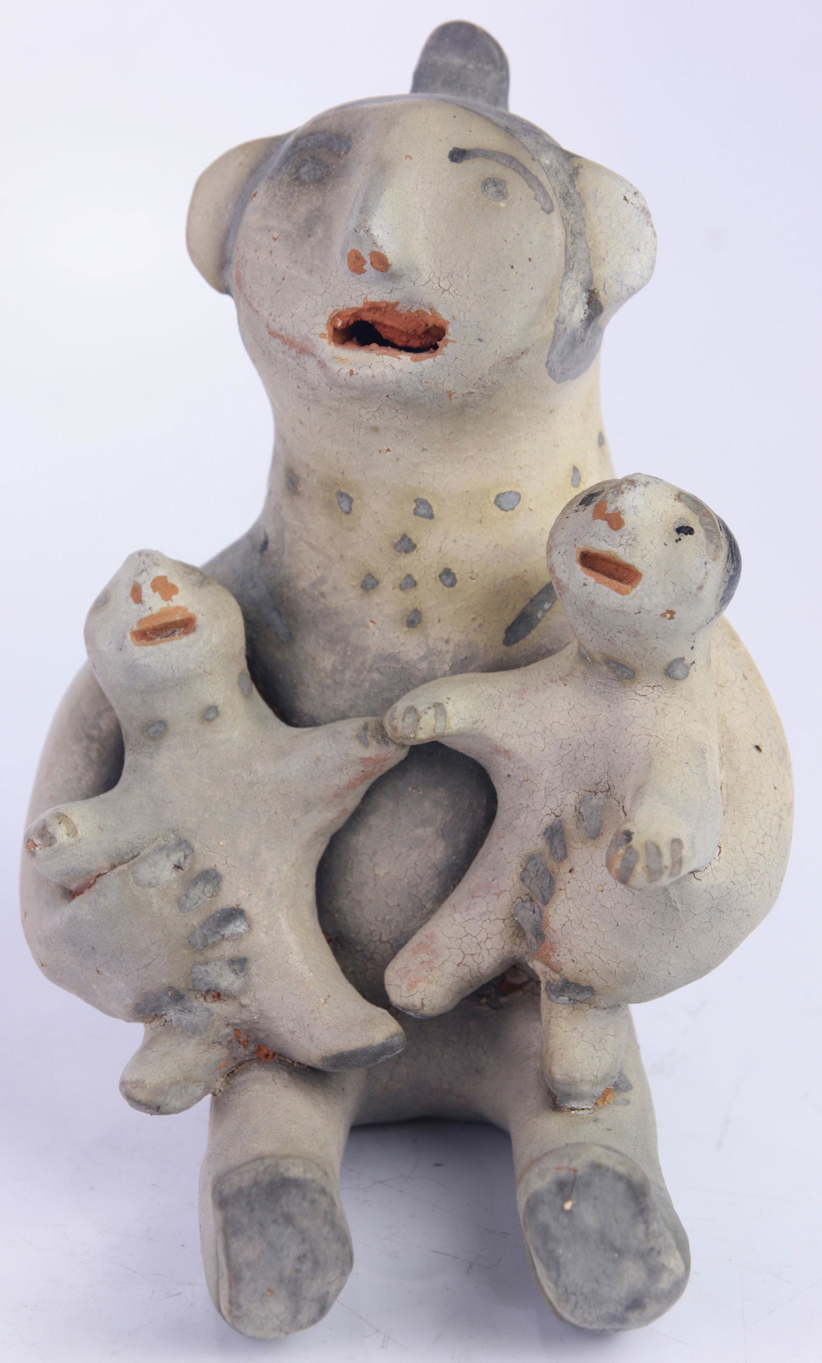 (lot of 2) A Damacia Cordero pottery storyteller figure (1 of 3)