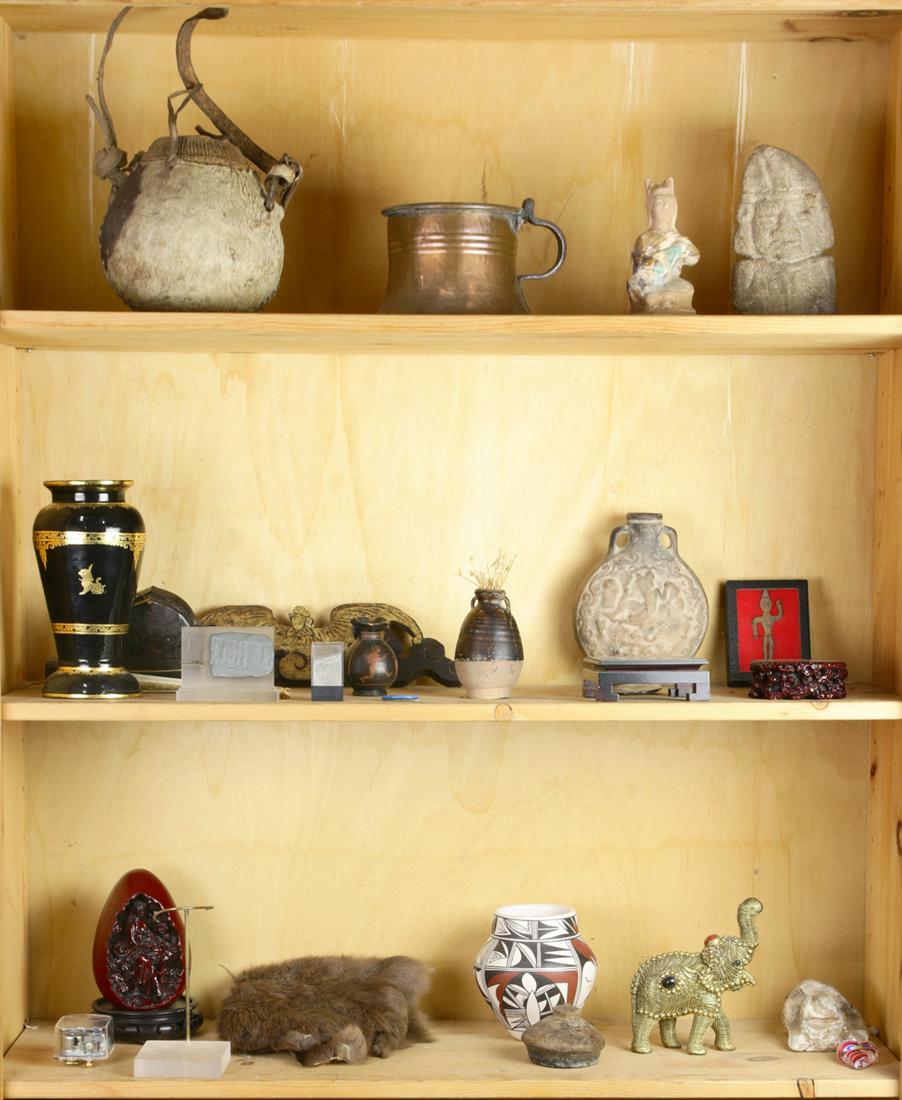 Three shelves of decorative items (1 of 1)