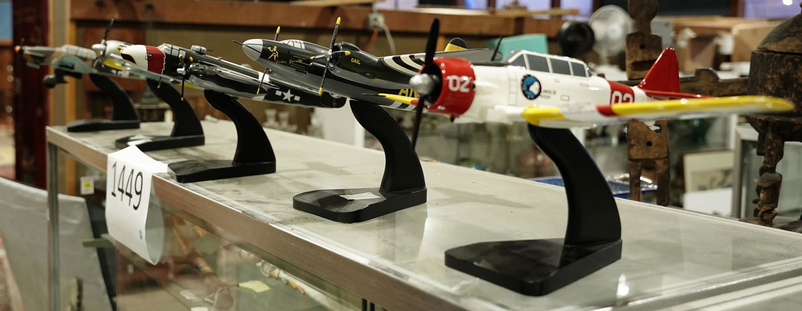 (lot of 5) Collection of model biplanes (1 of 1)