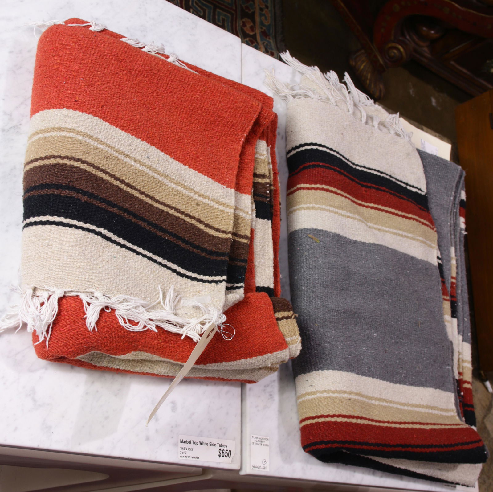(2) Indian Dhurrie blankets (1 of 1)