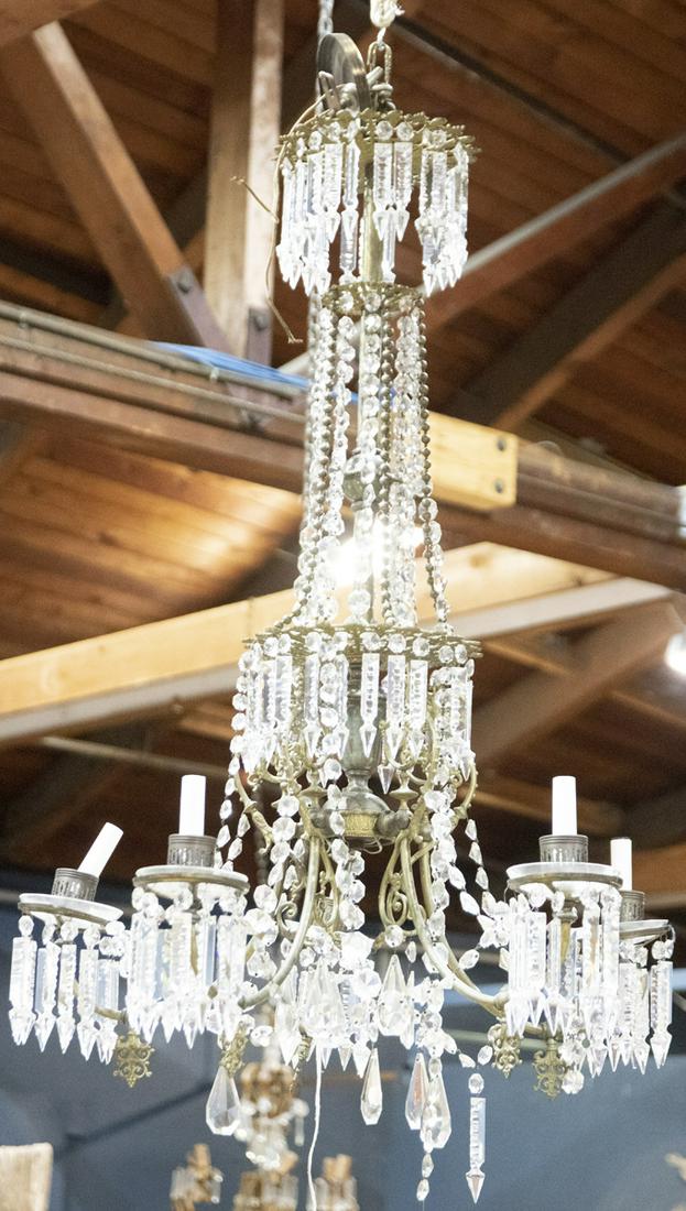 A Continental crystal ballroom chandelier (1 of 1)