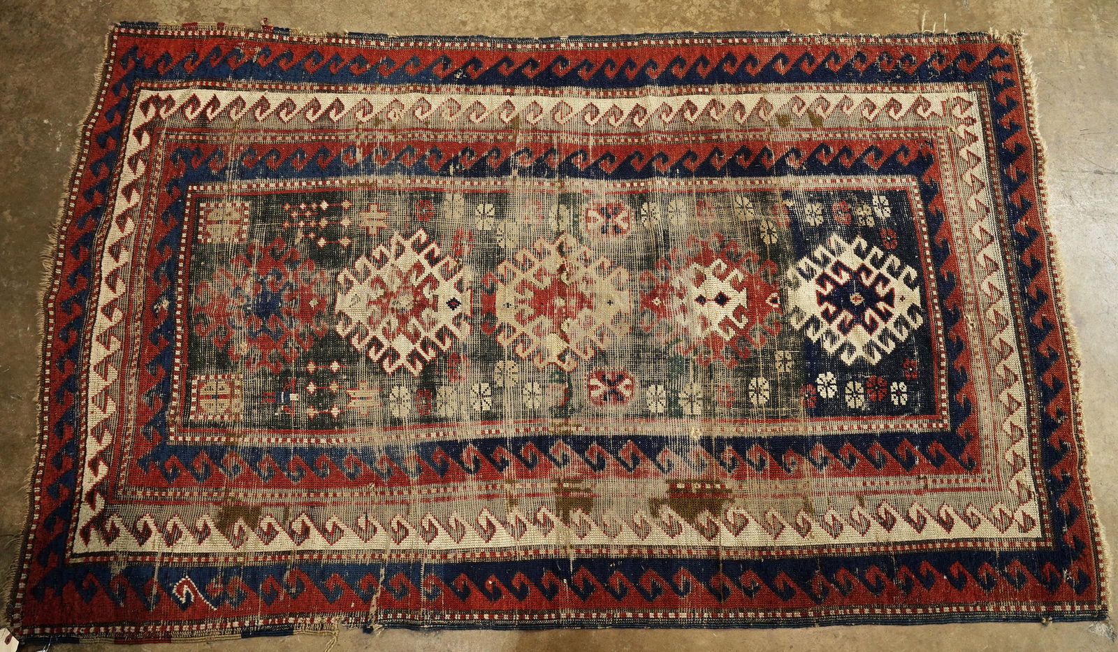 Antique Caucasian Kazak carpet (1 of 1)