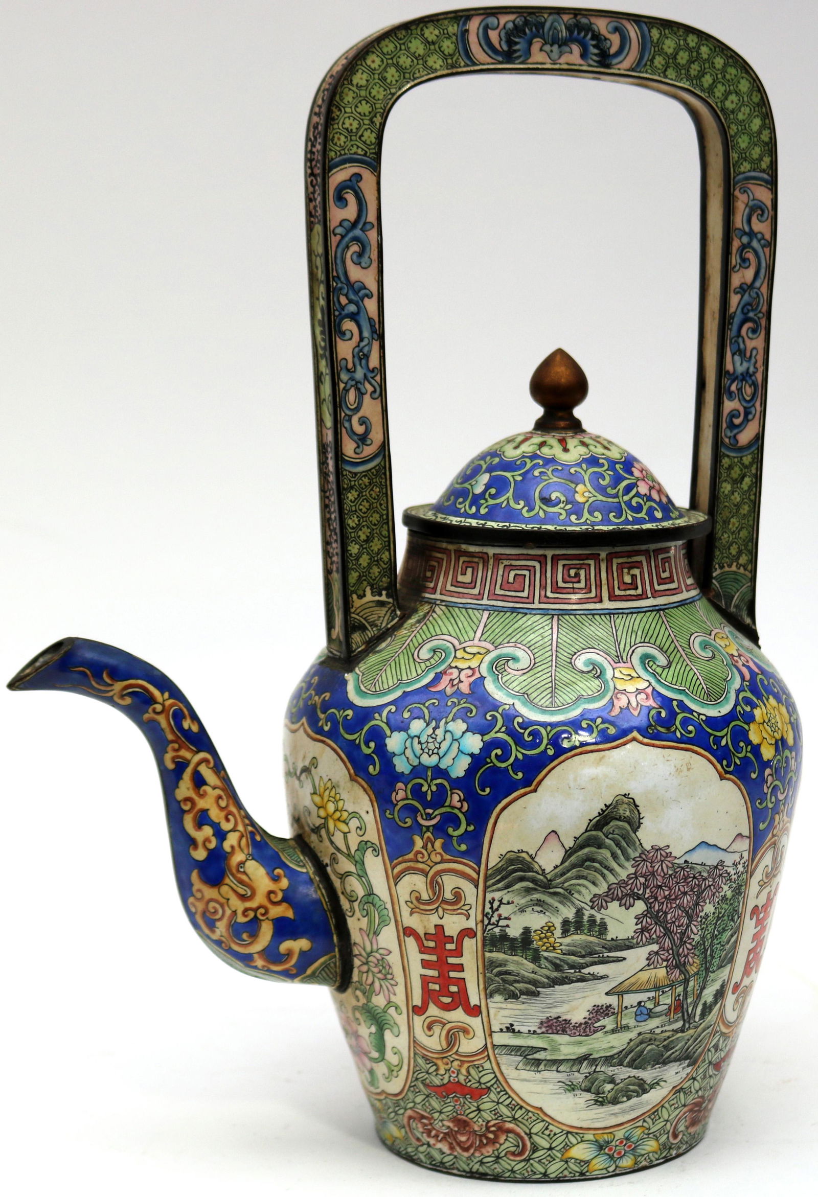 A Chinese CloisonnÃ© Teapot (1 of 8)
