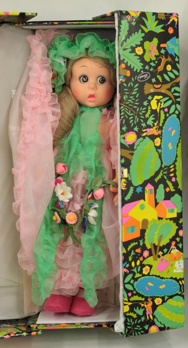 Vintage dolls: Retro Lenci ''Primavera'' doll in box, 19''