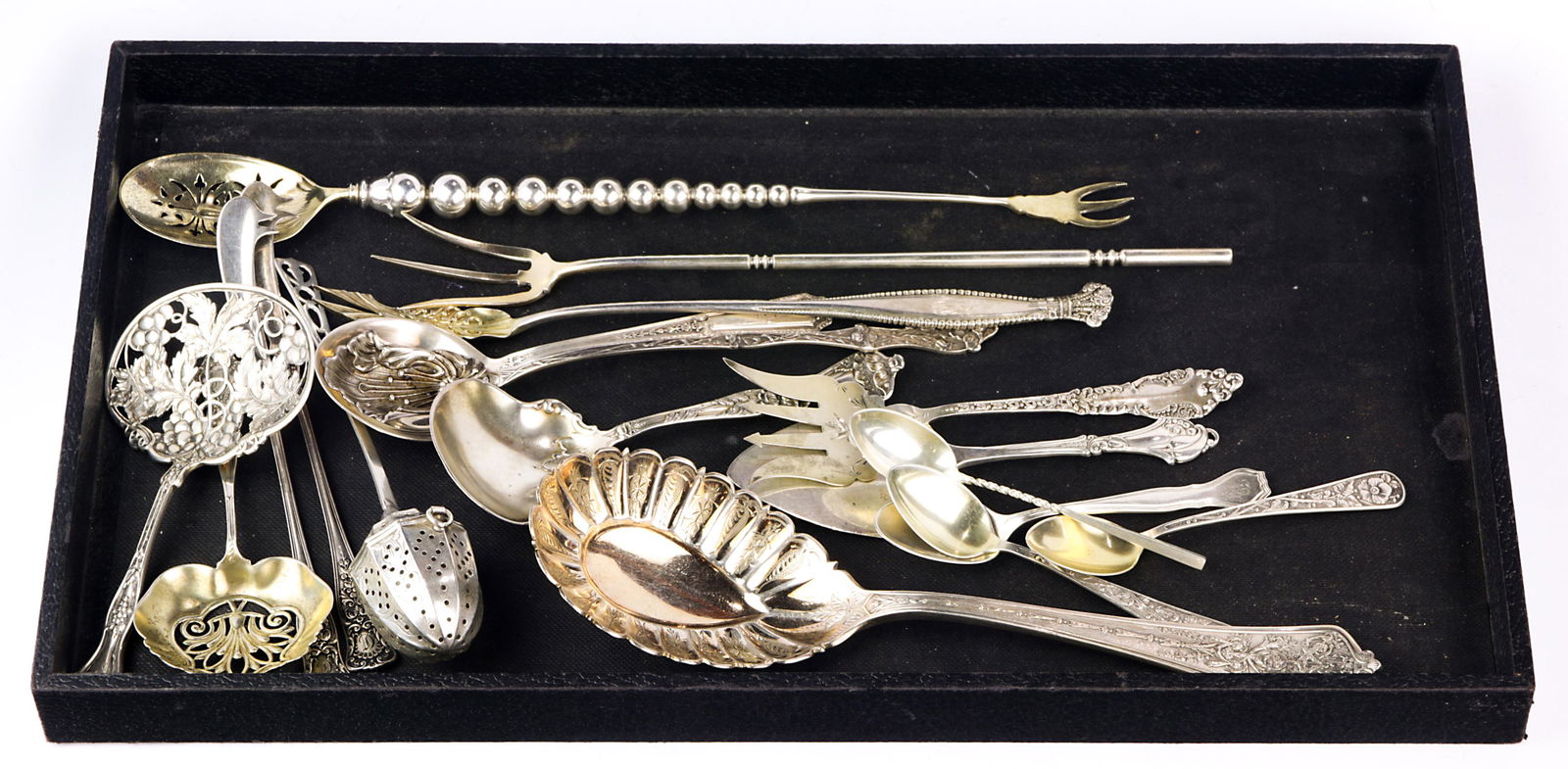 (lot of 18) Miscellaneous American Art Nouveau sterling (1 of 2)