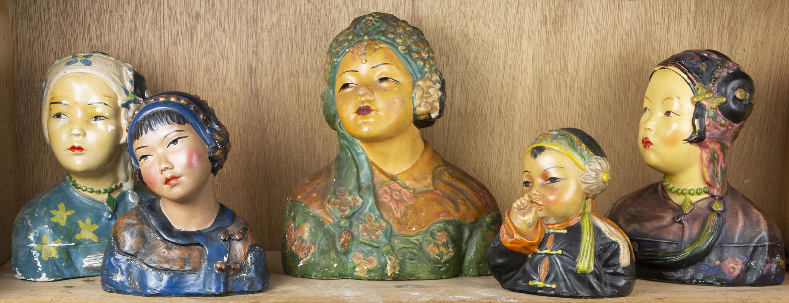 (lot of 5) Esther Hunt style busts (1 of 1)