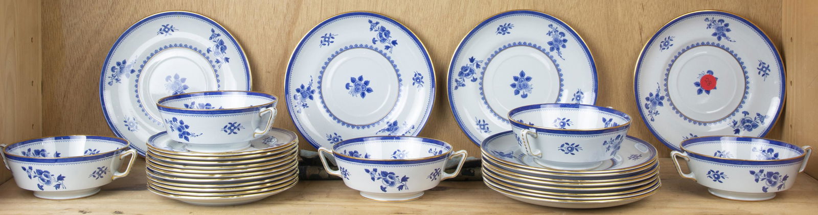 One shelf of English Copeland Spode Gloucester china (1 of 1)