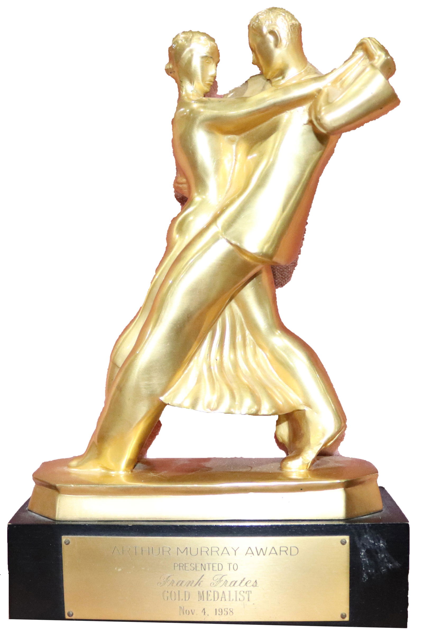 Art Deco style Arthur Murray gilt bronze "Gold "Medal (1 of 1)