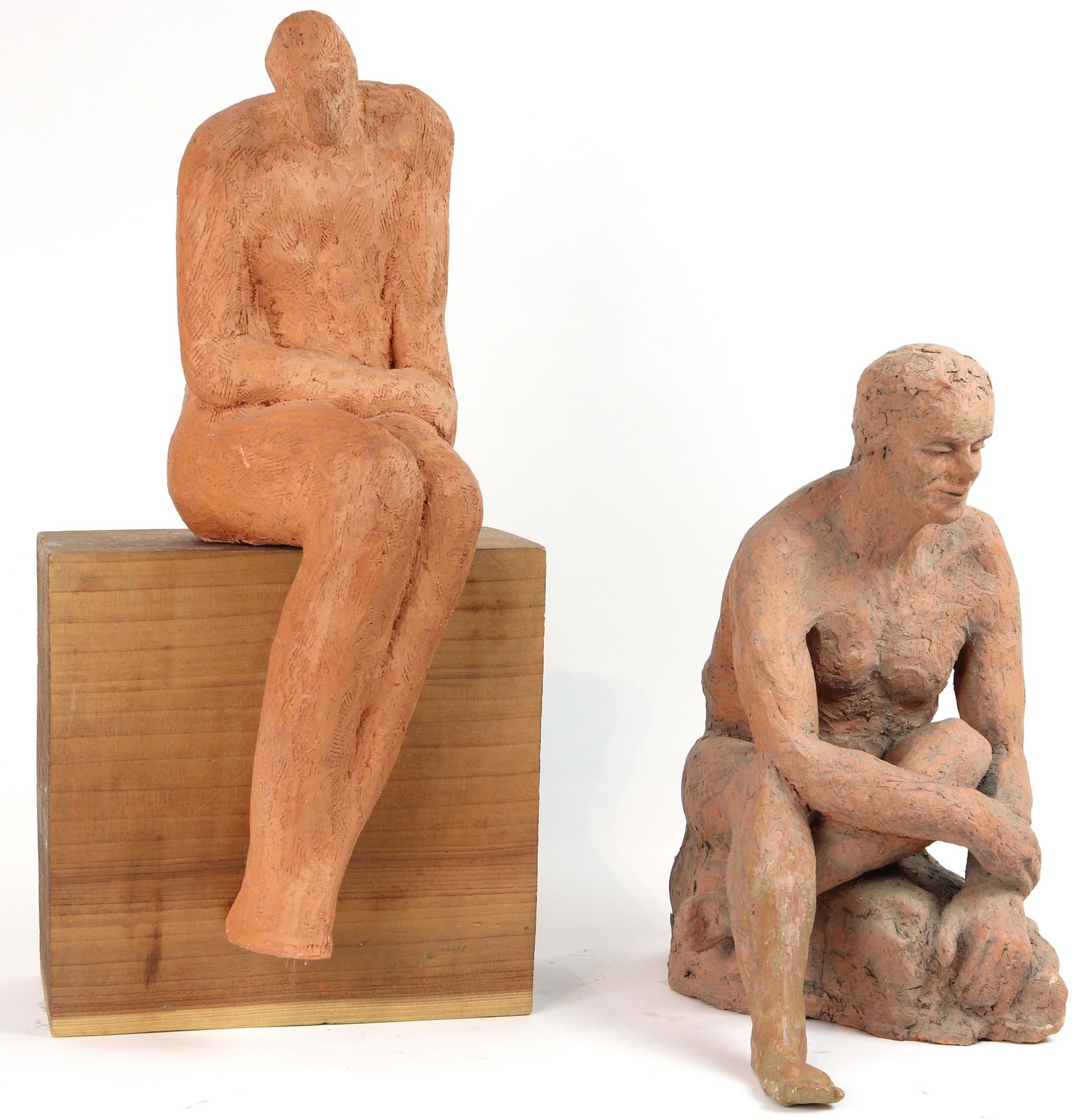 Sculptures, Seated Figures (1 of 2)