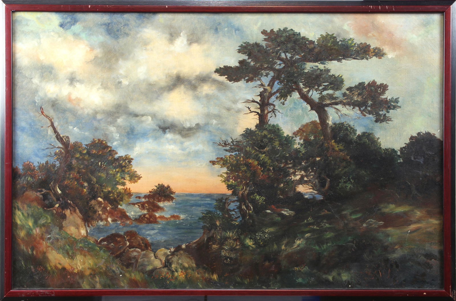 Painting, Trees on the Shoreline (1 of 2)