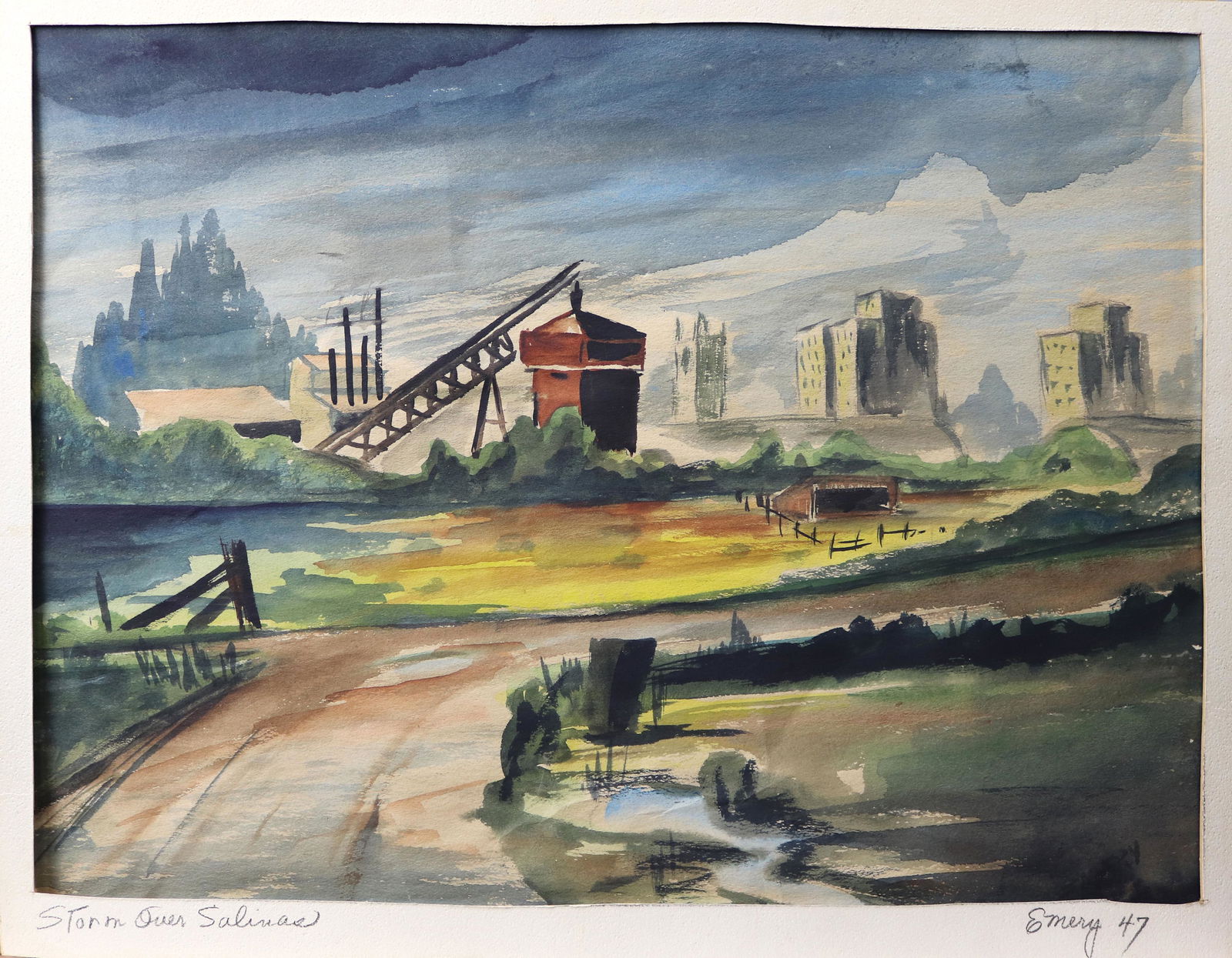 Watercolor, American School (20th century) (1 of 1)