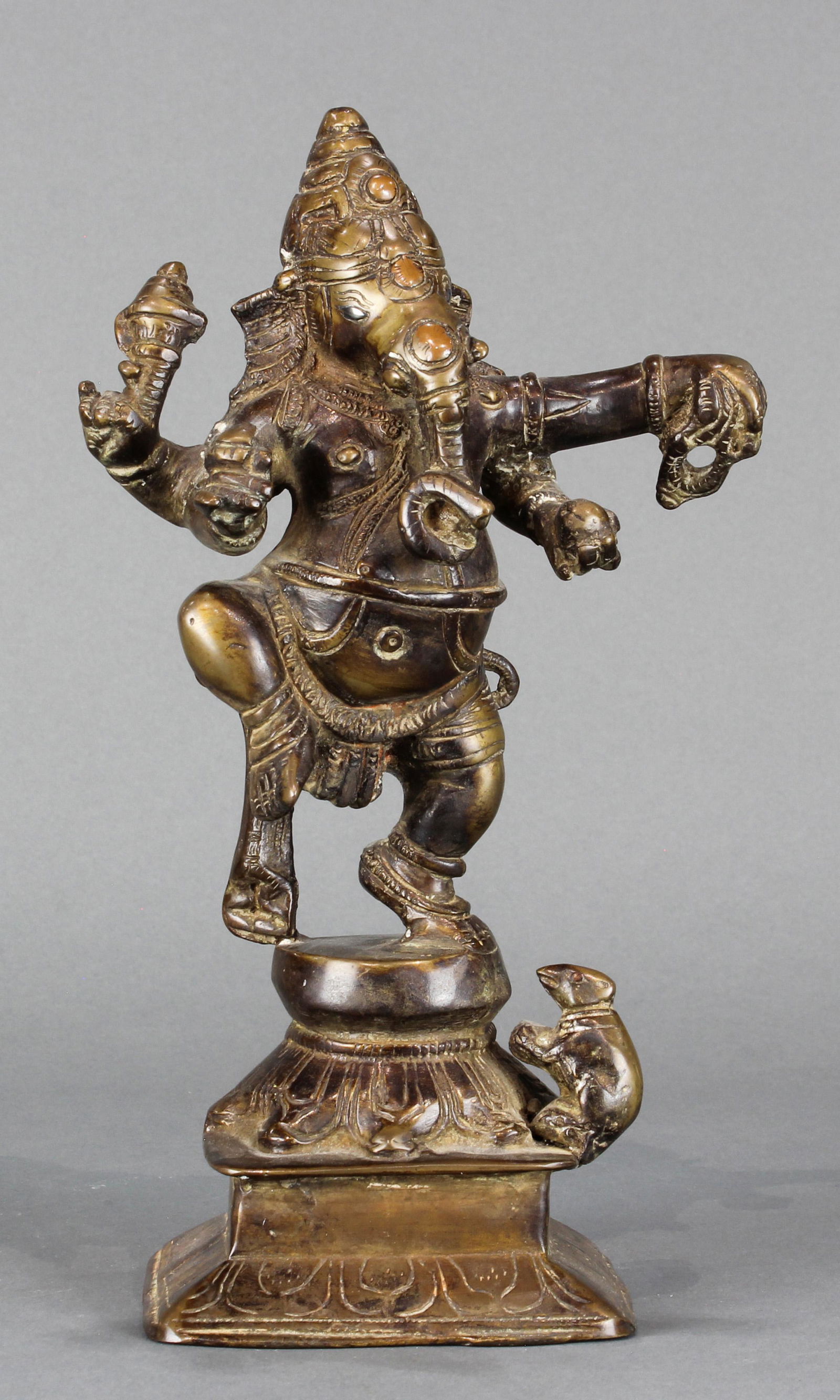 Indian bronze figure of Ganesha  & Southeast Asian (1 of 4)