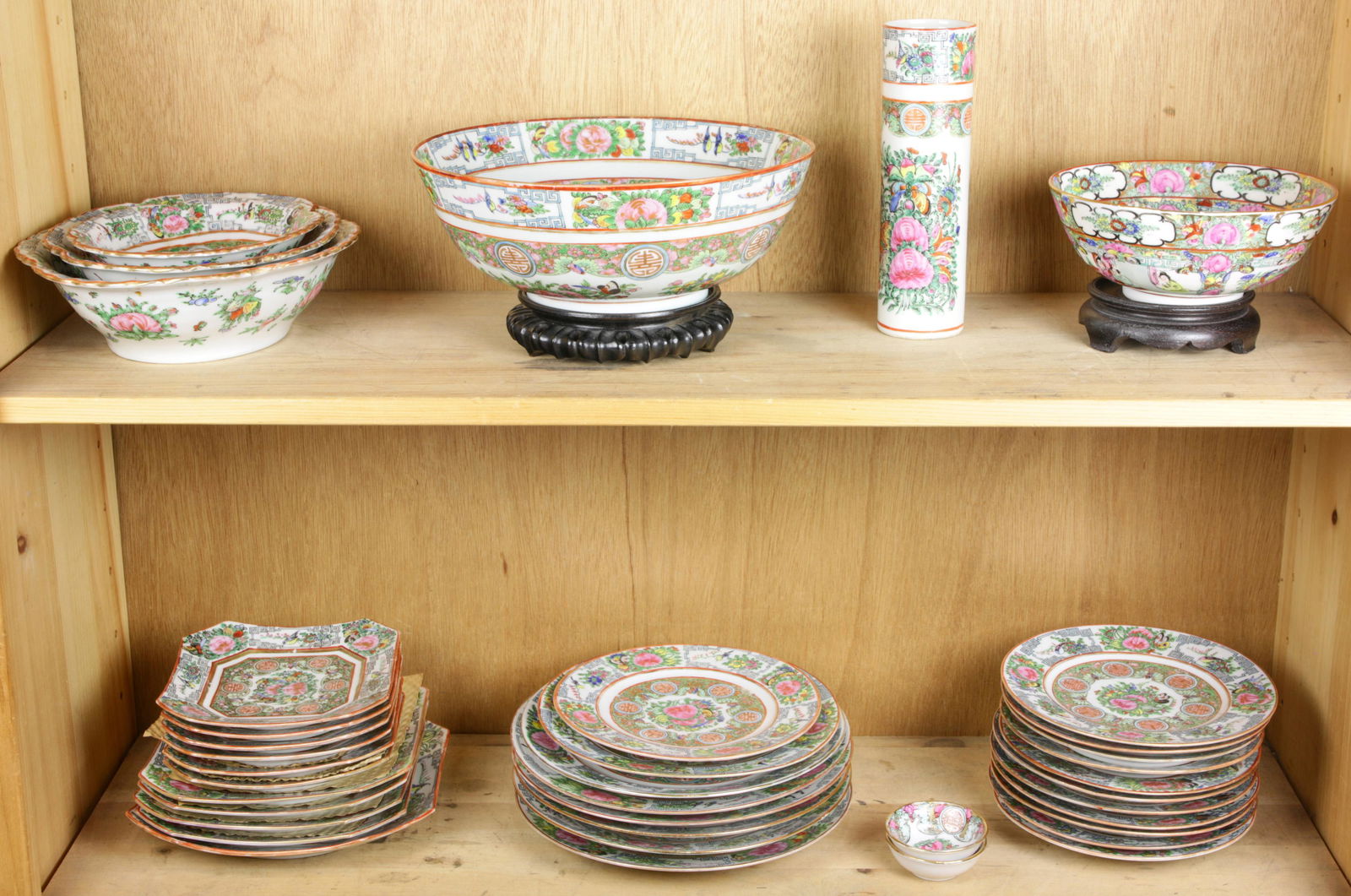 A shelf of canton dishes (1 of 1)