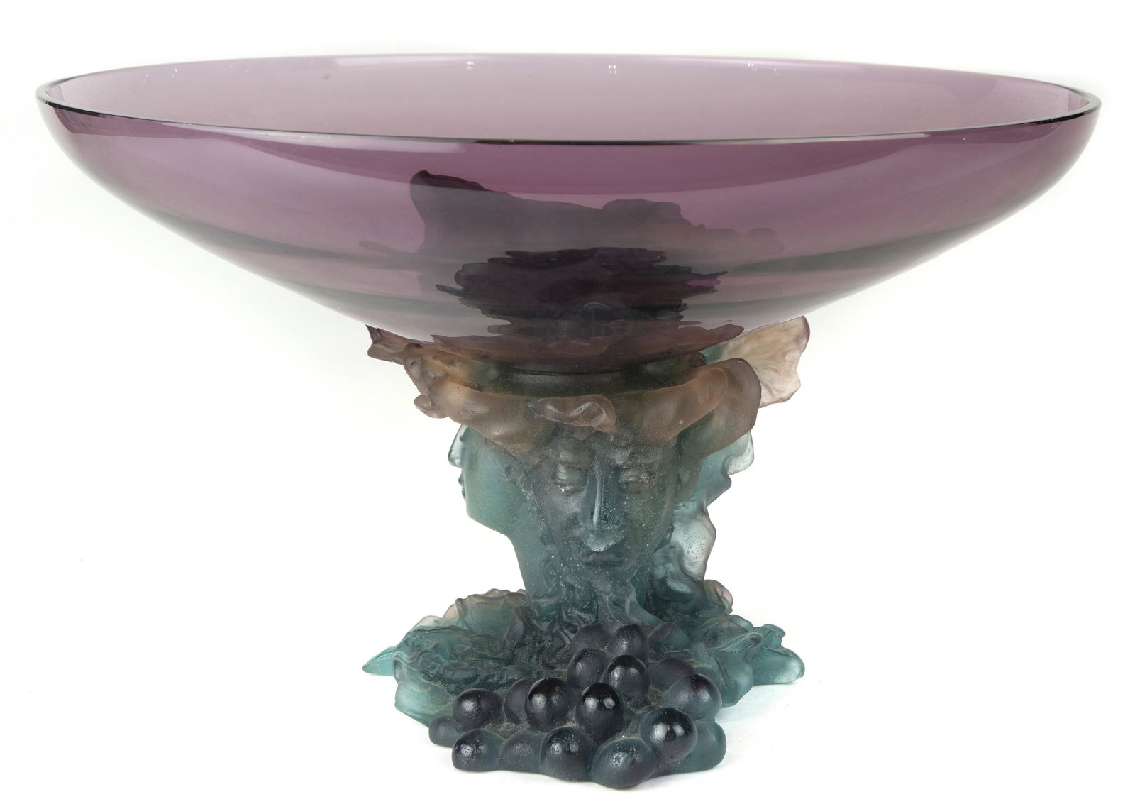 A Daum France pate de verre Bacchus compote (1 of 6)