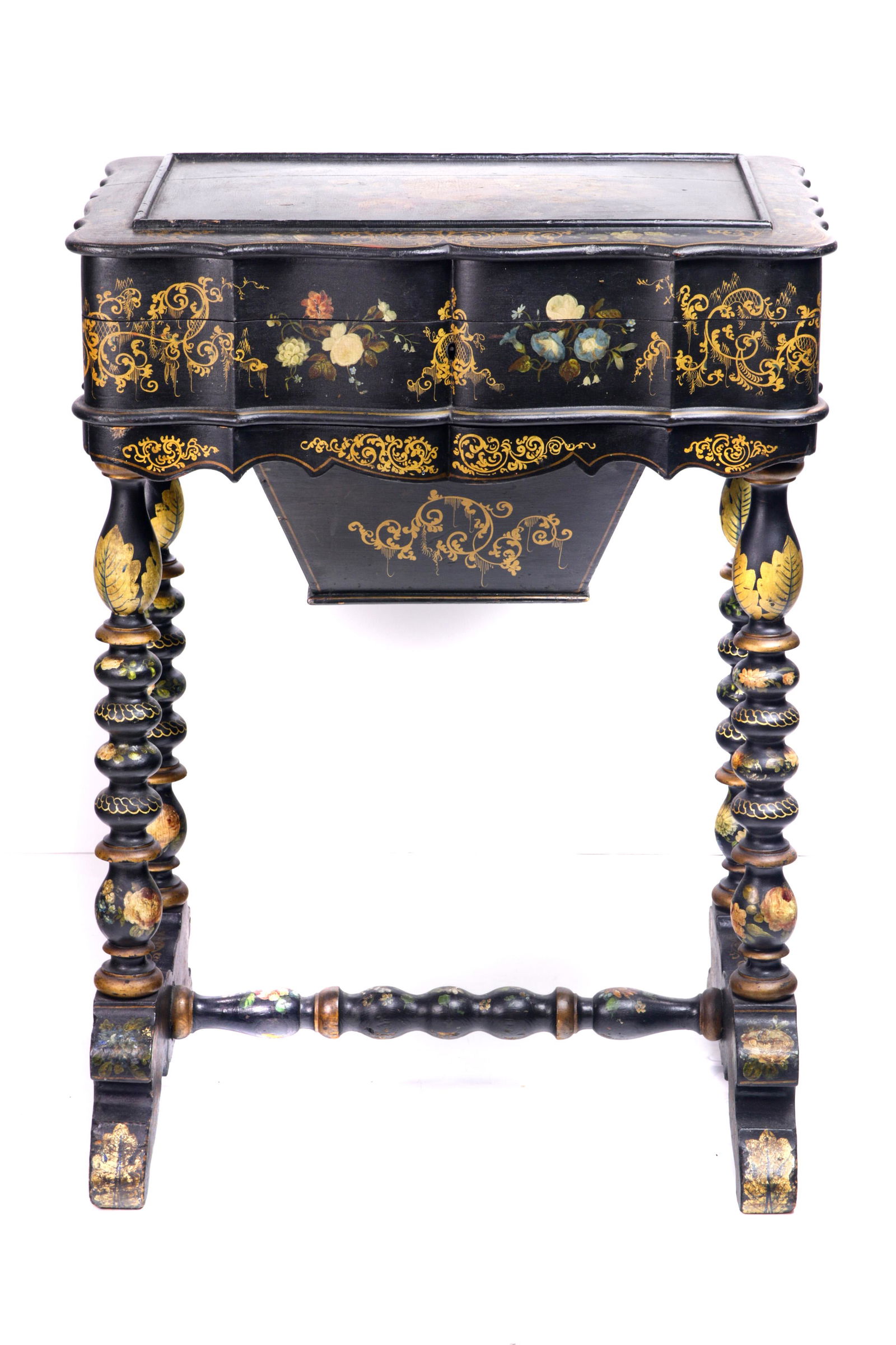 An English mid Victorian papier mache partial gilt (1 of 4)