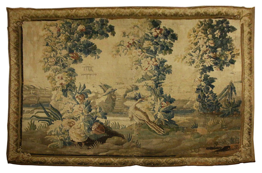 An 18th Century Flemish Chinoiserie verdure tapestry (1 of 1)