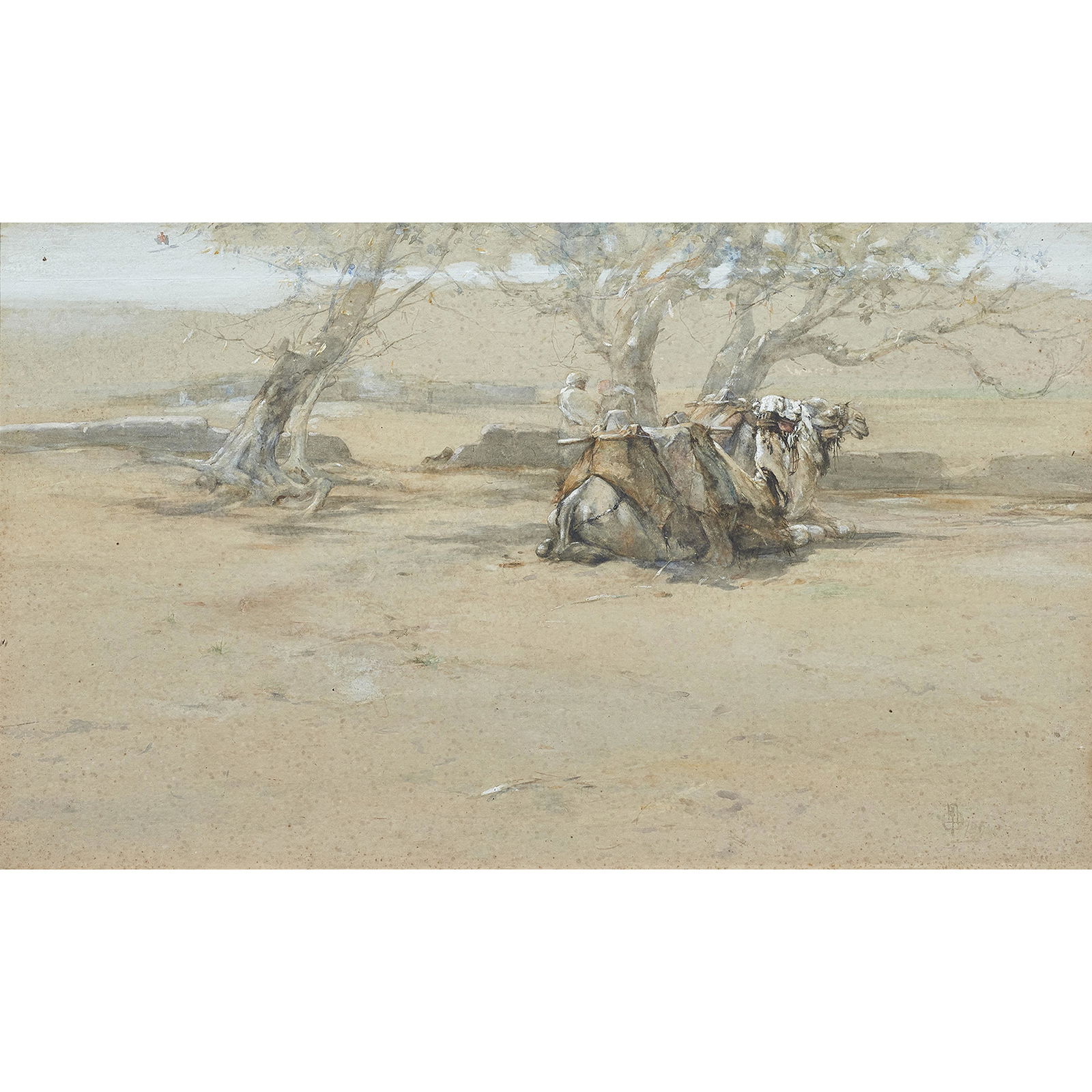 Watercolor, Orientalist School (19th century) (1 of 4)