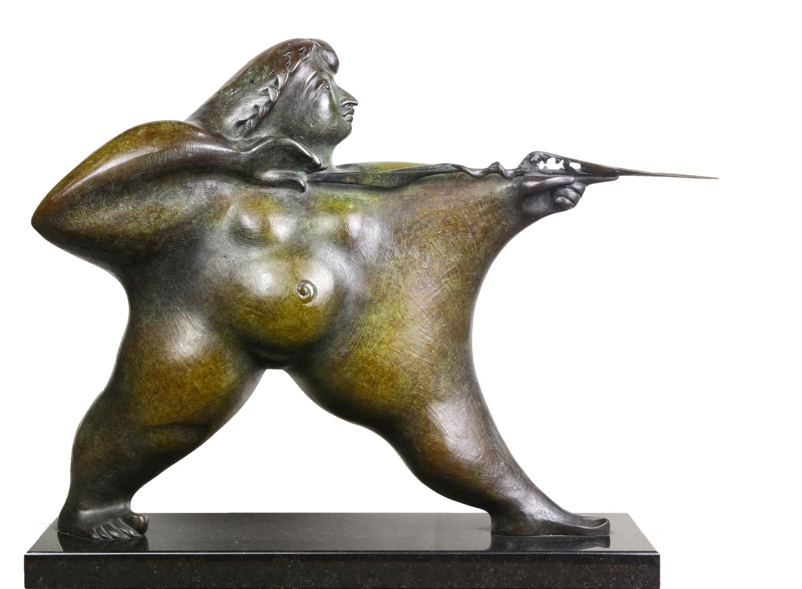 Sculpture, Warrior Woman with Spear (1 of 6)