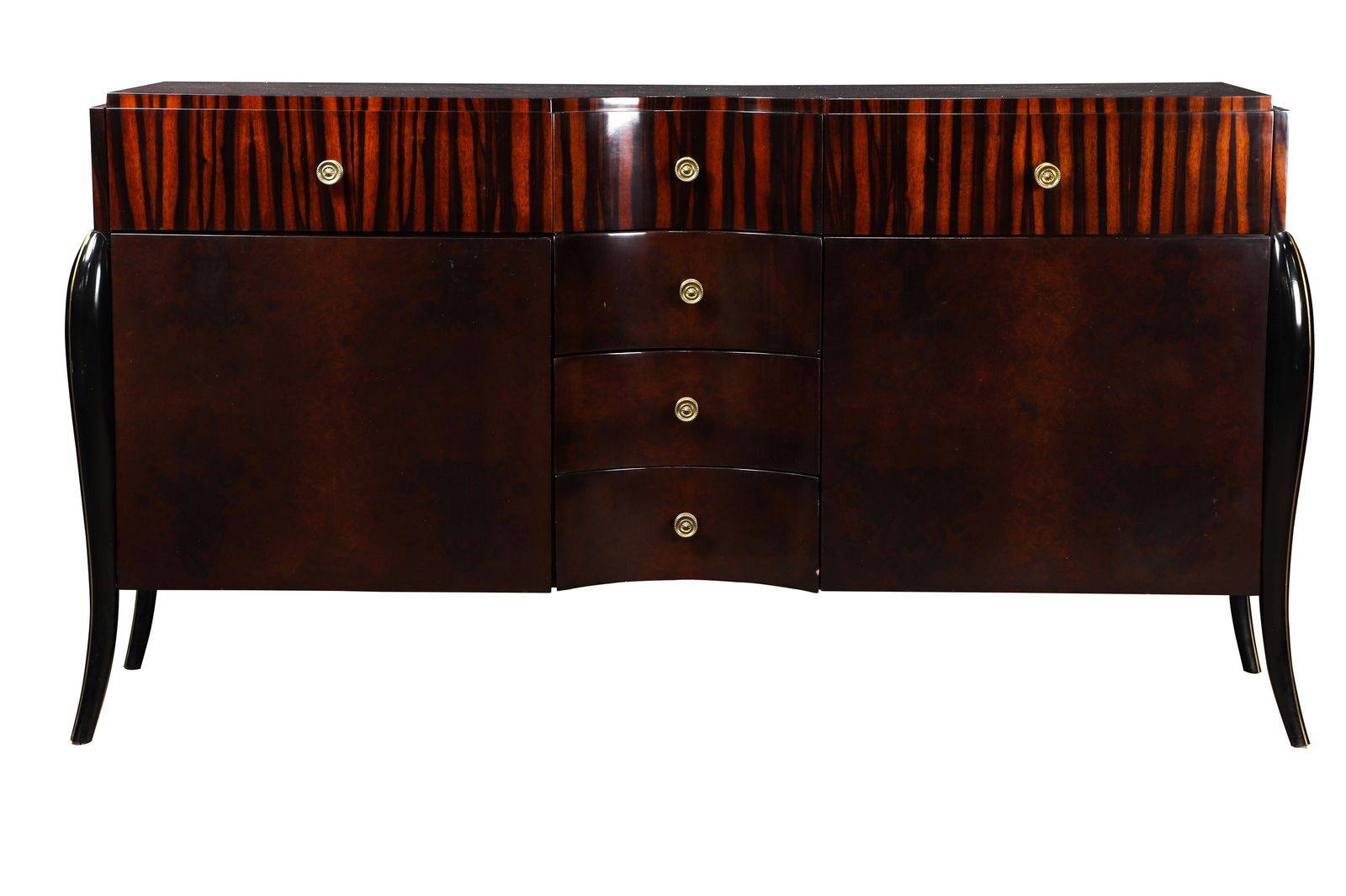 A Gio Ponti and Emilio Lancia style rosewood credenza (1 of 8)