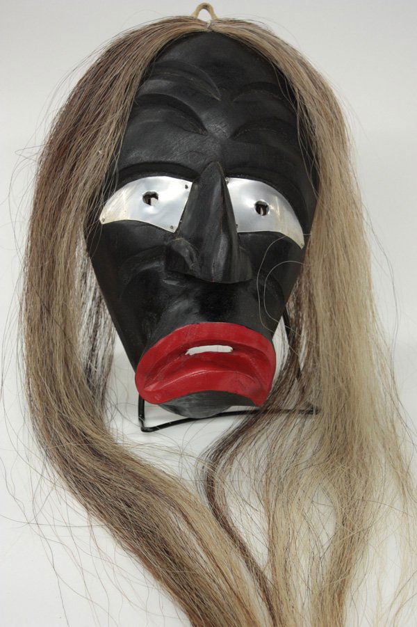 443 Carved Mohawk false face mask