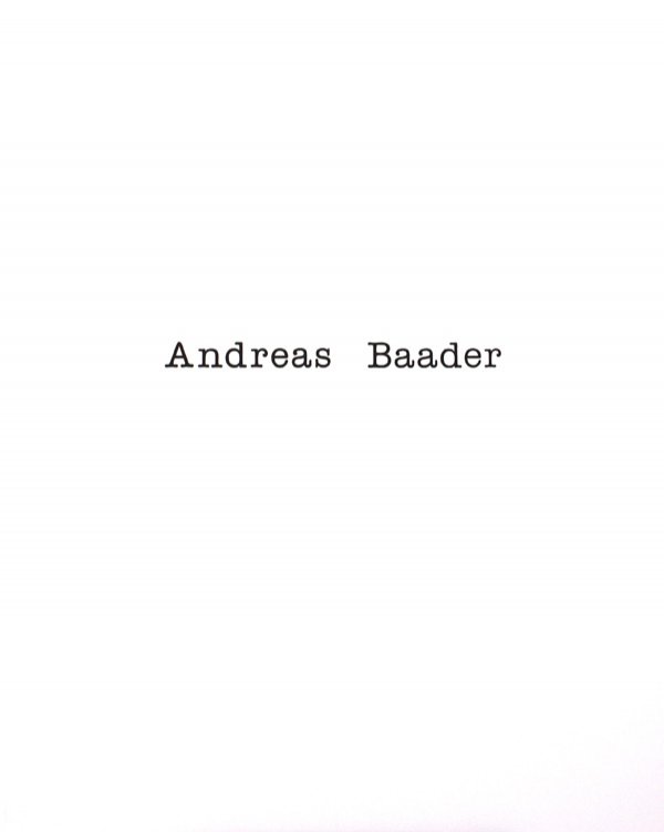 Screenprint, Simon Patterson, Baader Meinhof, DAM: (lot of 2) Unframed screenprints on canvas, ''Andreas Baader | Ulrike Meinhof,'' 1988, by Simon Patterson (British, b.1967), both titled, signed and dated ''Simon Patterson 1988'' verso, label affixed