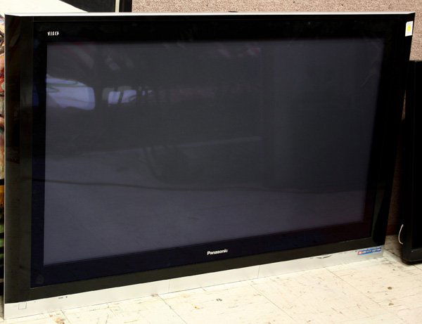Panasonic 50'' Plasma Television TH-50PX500U: Panasonic 50'' Plasma Television TH-50PX500U, manufactured August 2005, (Panasonic Light Tower Universal remote in office)