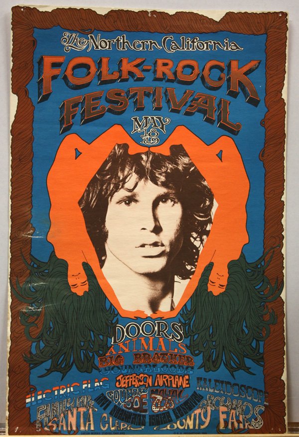 Rock Posters, Bill Graham, The Who, James Cotton: (lot of 3) Rock posters: The Who, Creedence Clearwater Revival, James Cotton, Magic Sam, by Alton Kelley and Rick Griffin, at the Fillmore West, August 13th-18th, 1968, BG-133-OP-1; Ten Years After, T