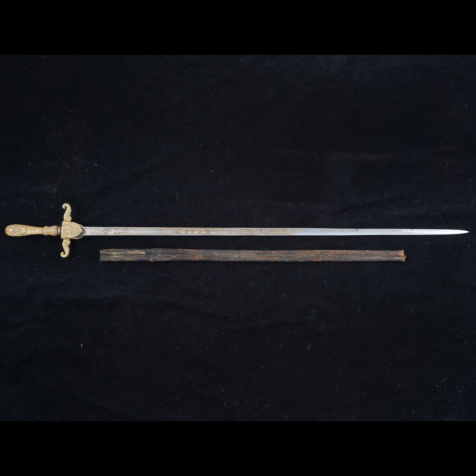 A Civil War sword, manufactured by Ames Company with (1 of 5)
