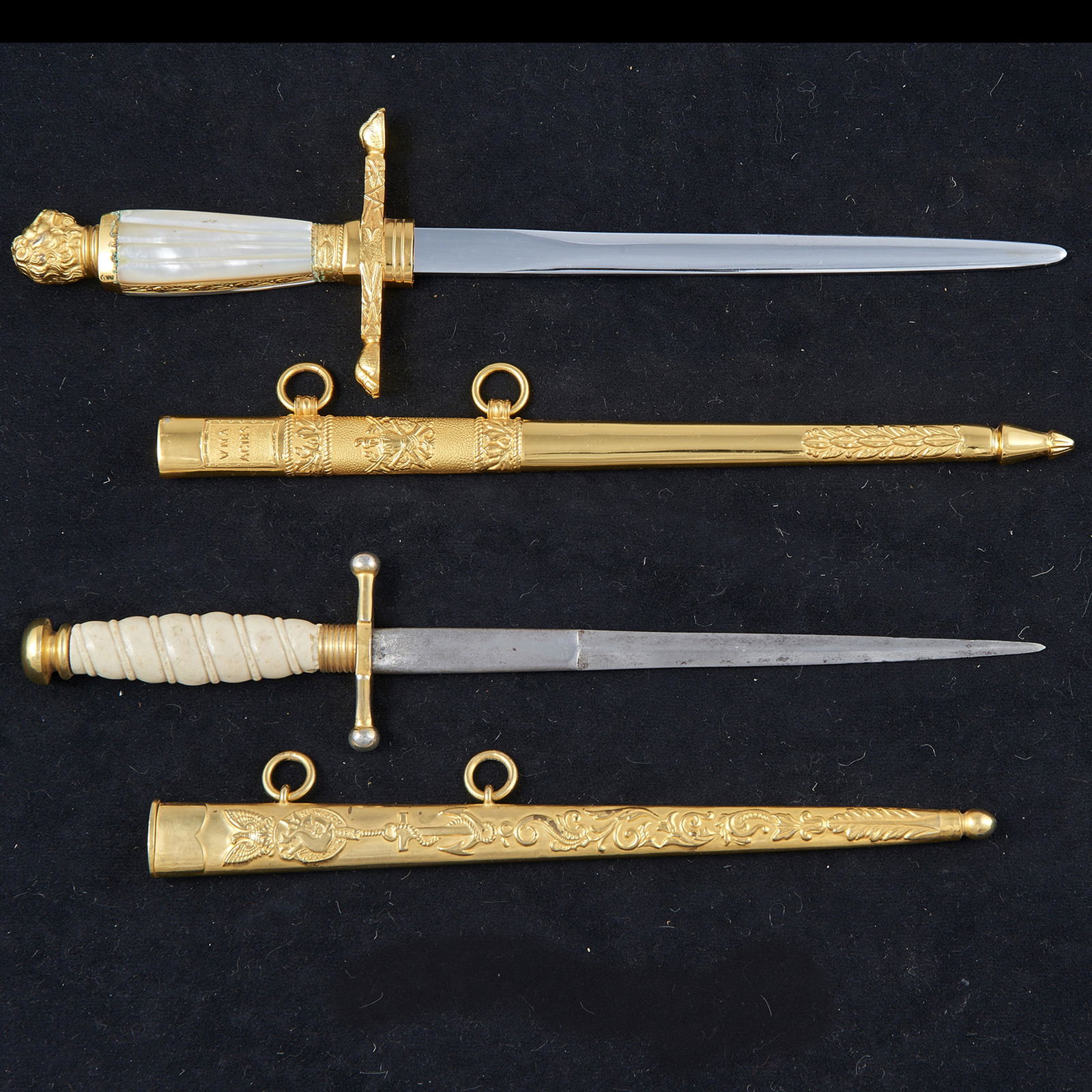 A (lot of 2) Italian Turco Naple made dagger, (1 of 5)