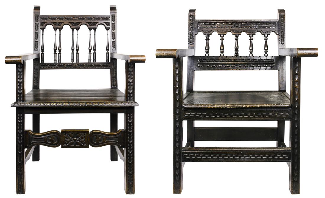 A pair of Spanish armchairs (1 of 5)