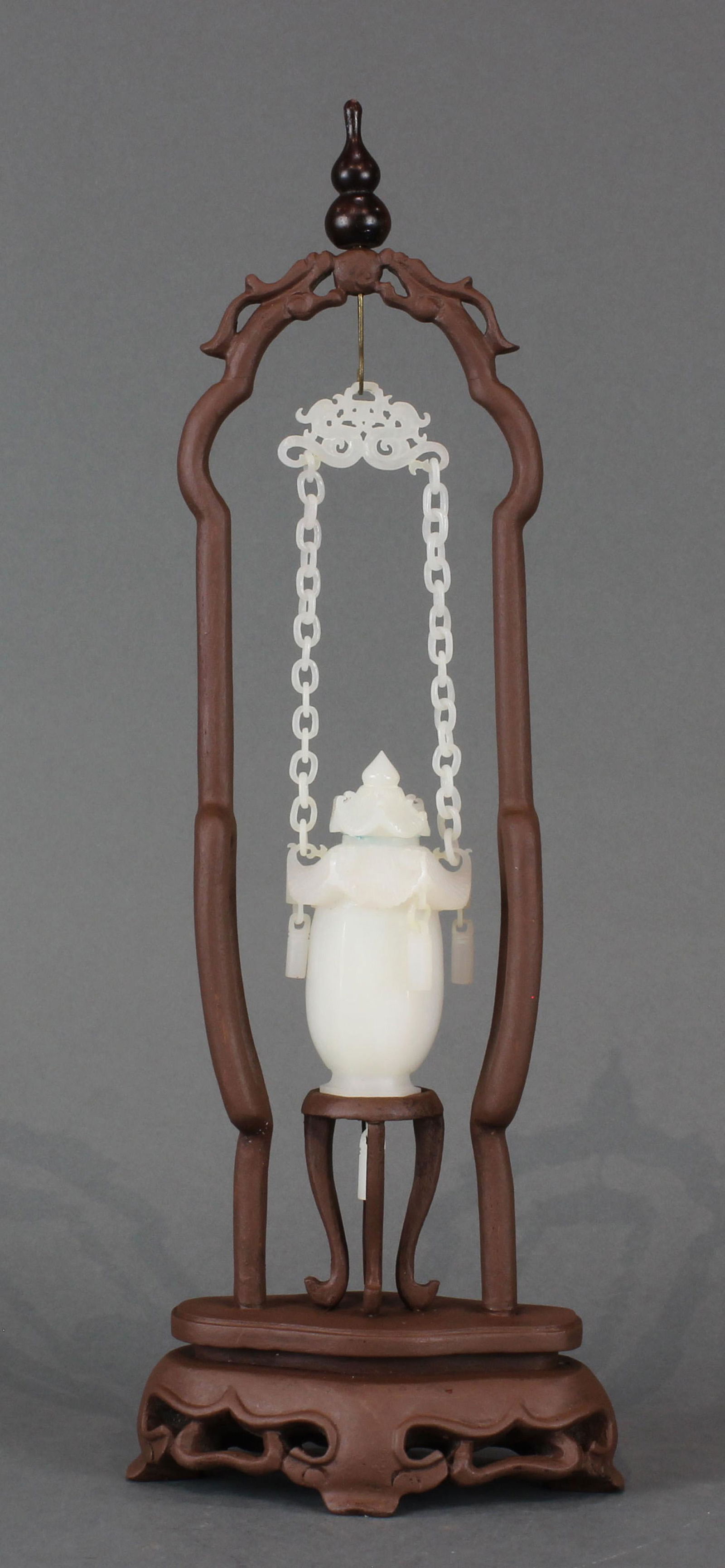 Chinese white jade hanging urn (1 of 4)