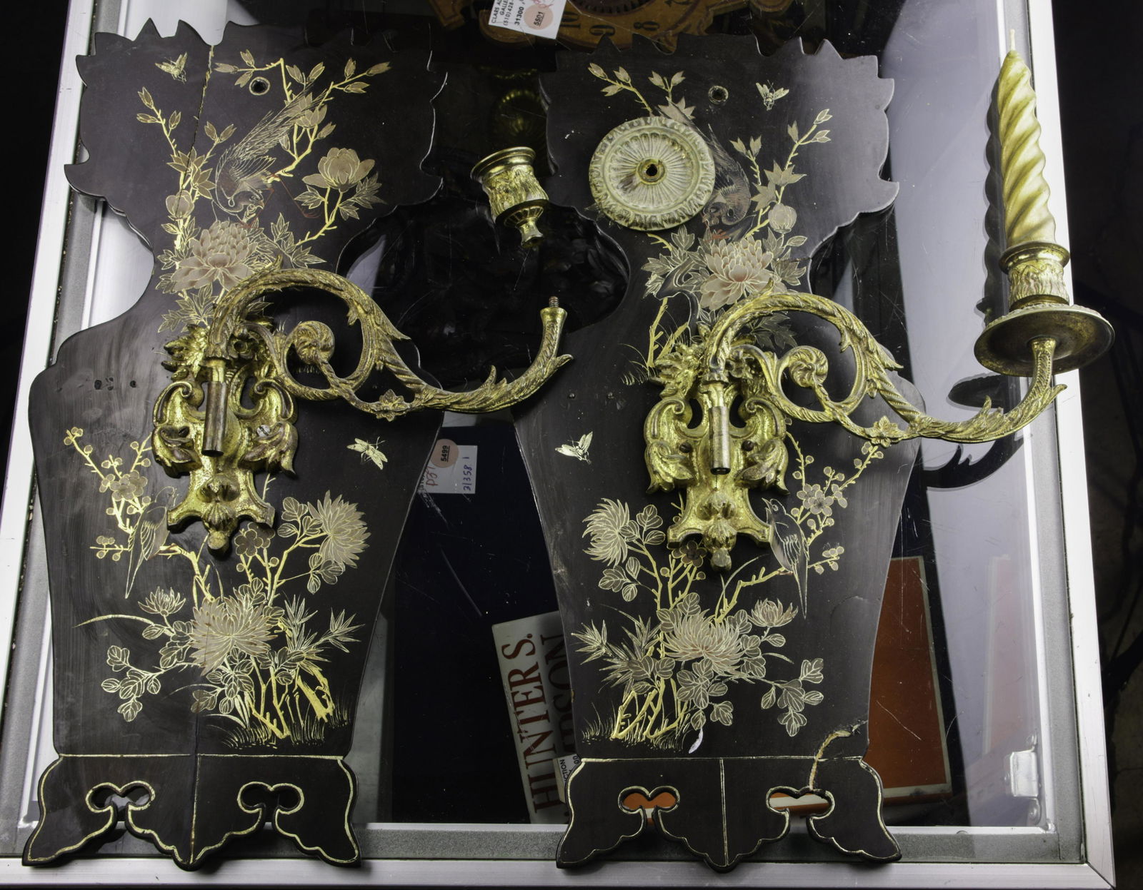 Pair of Aesthetic Movement japanned lacquer vasiform (1 of 1)