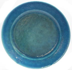 French Brilliant Blue Glazed Charger Designed by La Chenal French Brilliant Blue Glazed Charger Designed by La Chenal