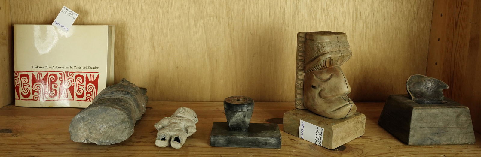 One shelf of ethnographic items (1 of 1)