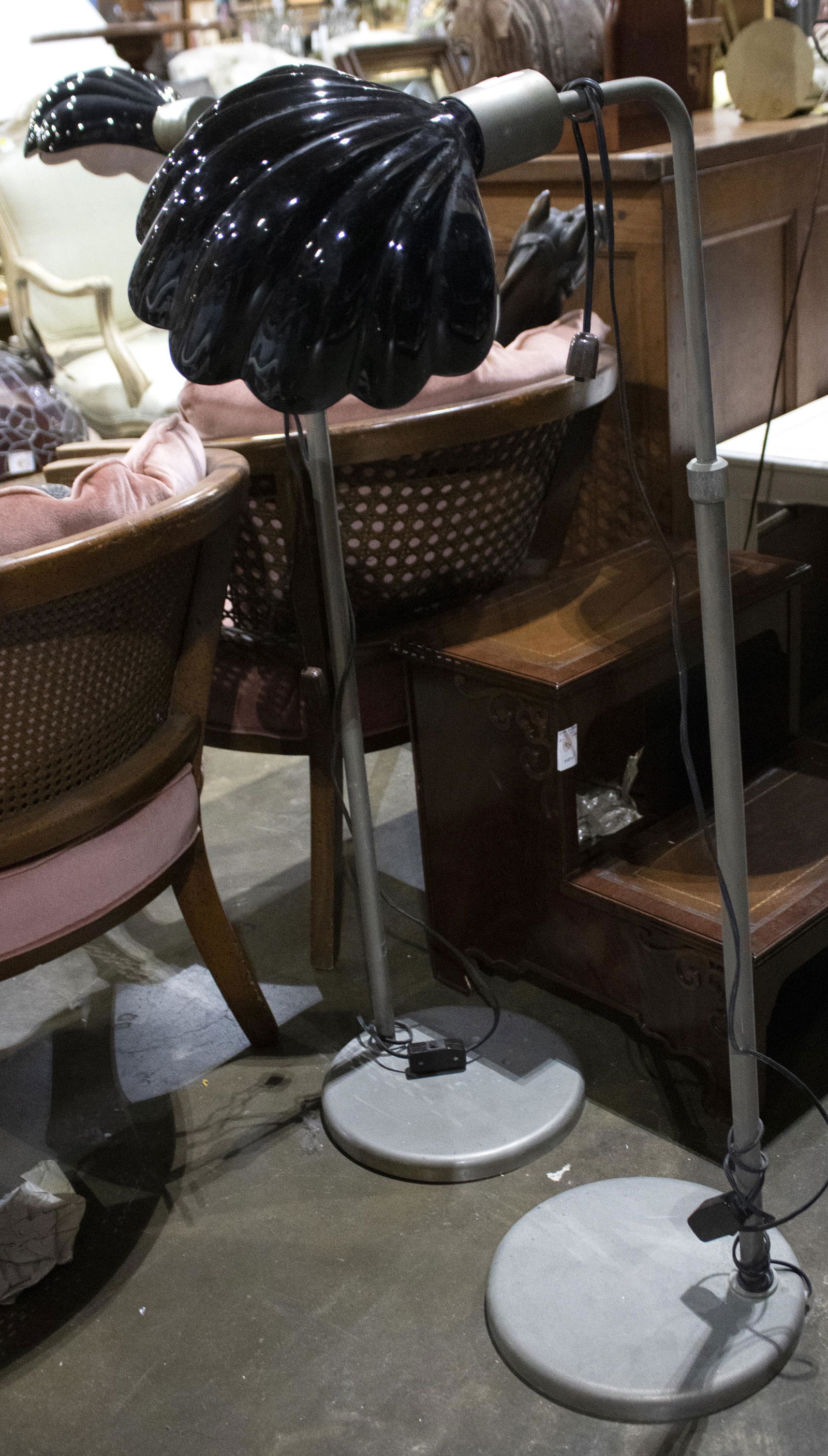 A pair of Art Deco shell form floor lamps (1 of 1)