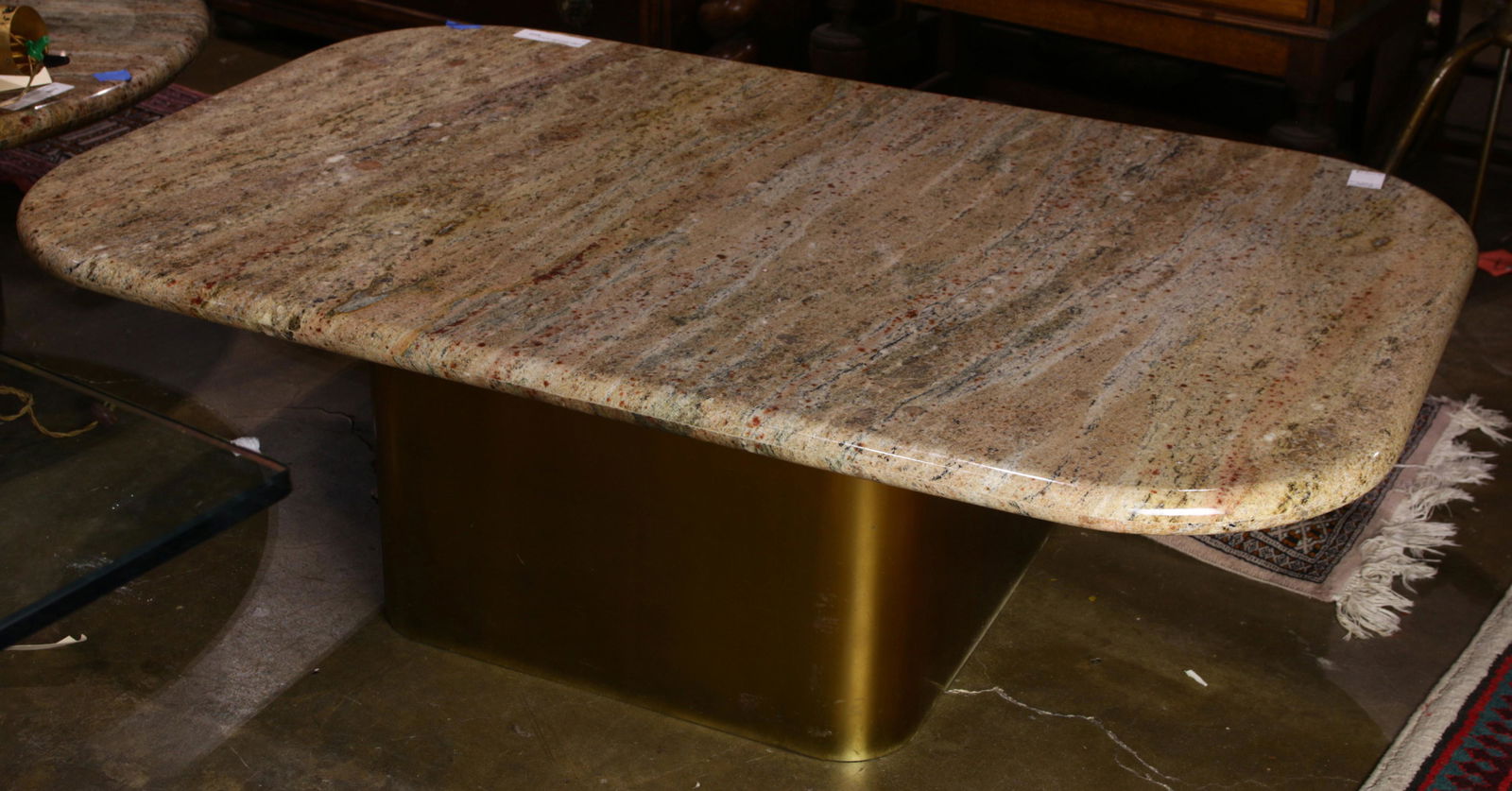A Moderne Marble top low table (1 of 1)