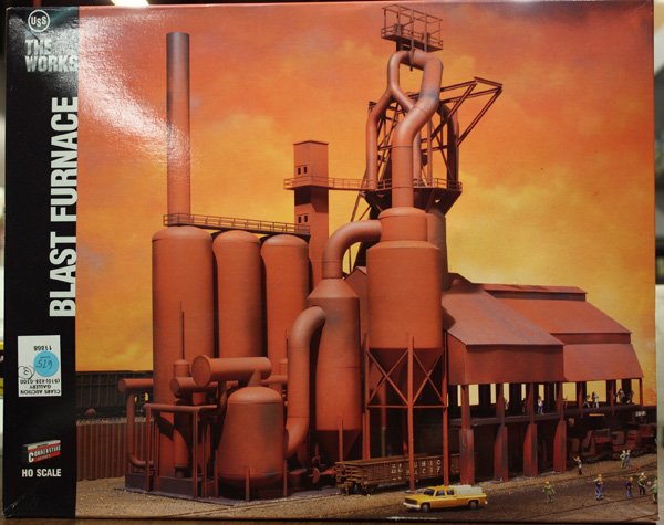 Trains: (lot of 3) Walthers Cornerstone Series HO scale industrial buildings, ''USS Electric Furnace'', ''USS Coke Ovens and Quencher'', ''USS Blast Furnace'', in original boxes