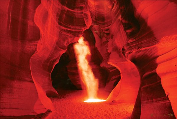 Photograph, Peter Lik, Ghost: Framed color photograph, ''Ghost,'' by Peter Lik (Australian, b.1959), signed ''Peter Lik'' lower right, numbered 662/950 lower right, sight: 38.5''h x 58.5''w, overall: 53''h x 72.75''w