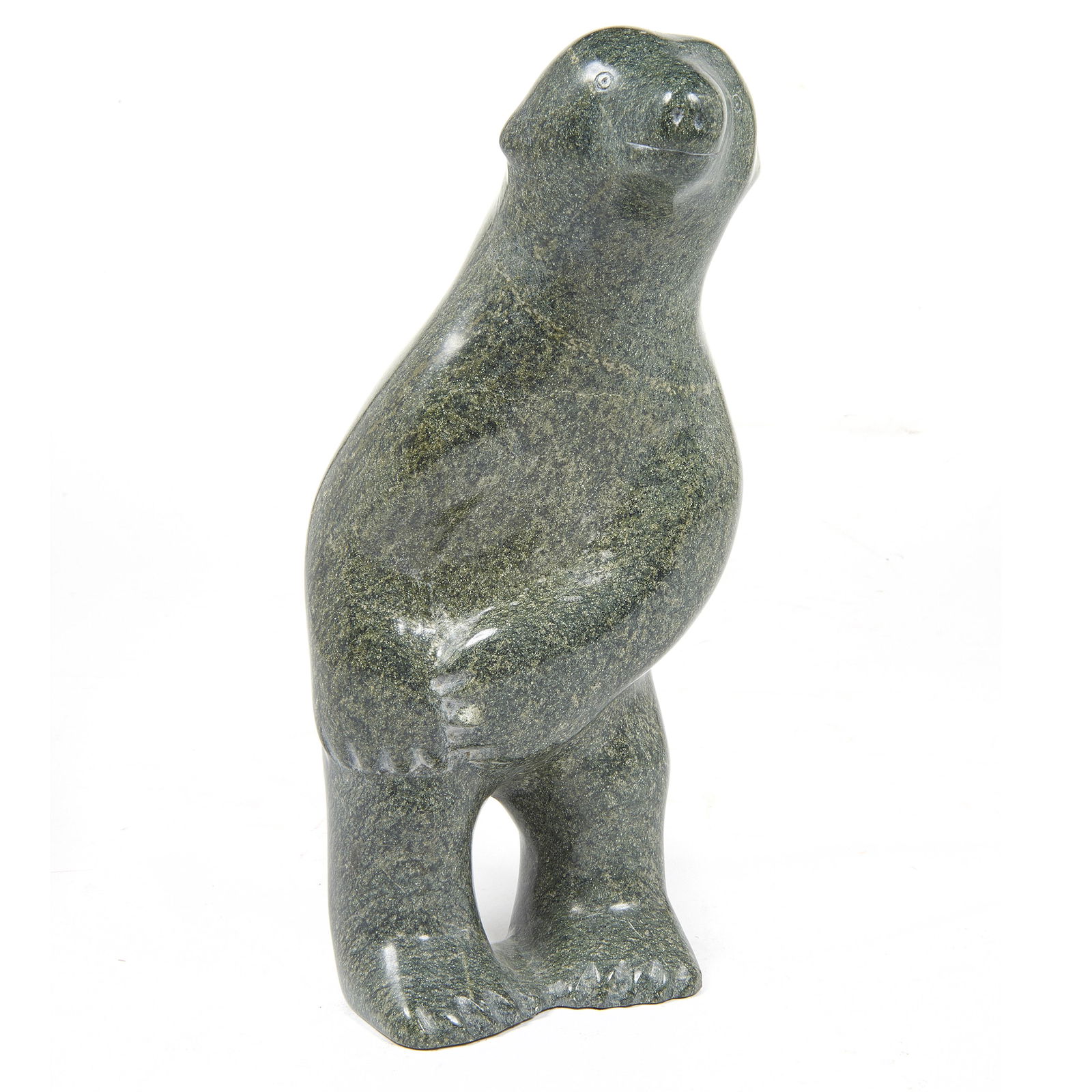 An Inuit sculpture of a standing bear (1 of 3)