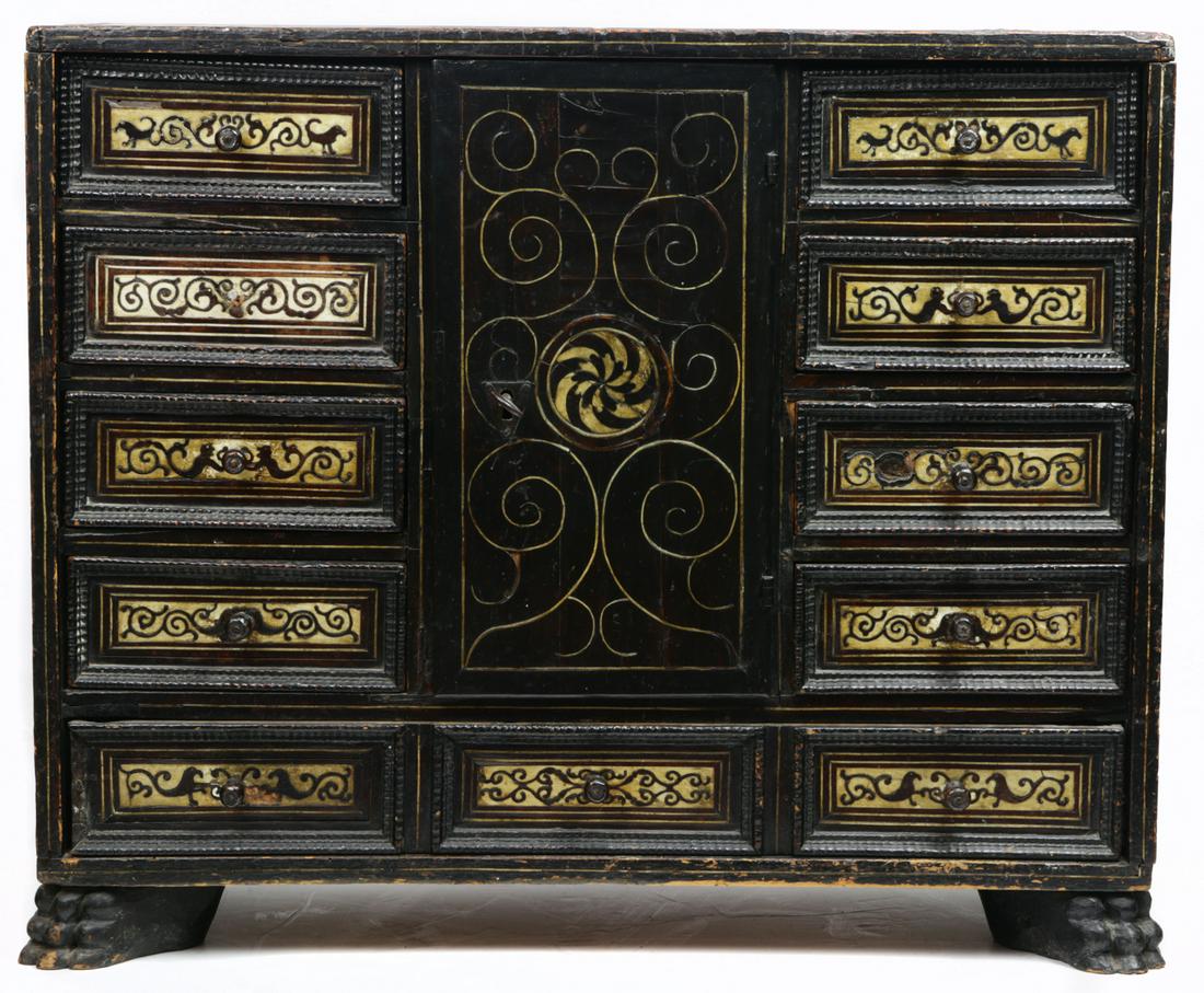 A Spanish Baroque style ebonized vargueno (1 of 5)