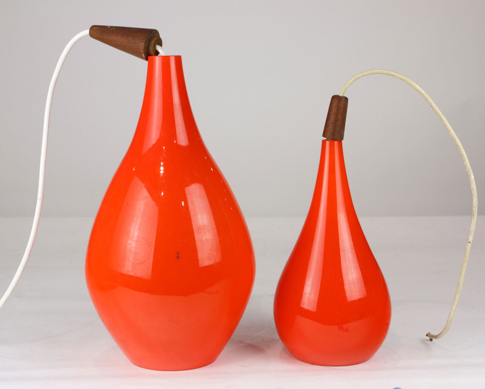 (lot of 2) Holmegaard Danish Modern pendant light fixtu (1 of 2)