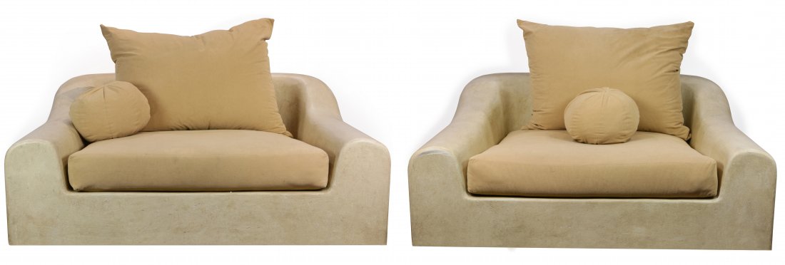 A pair of Michael Taylor Jennifer chairs (1 of 7)