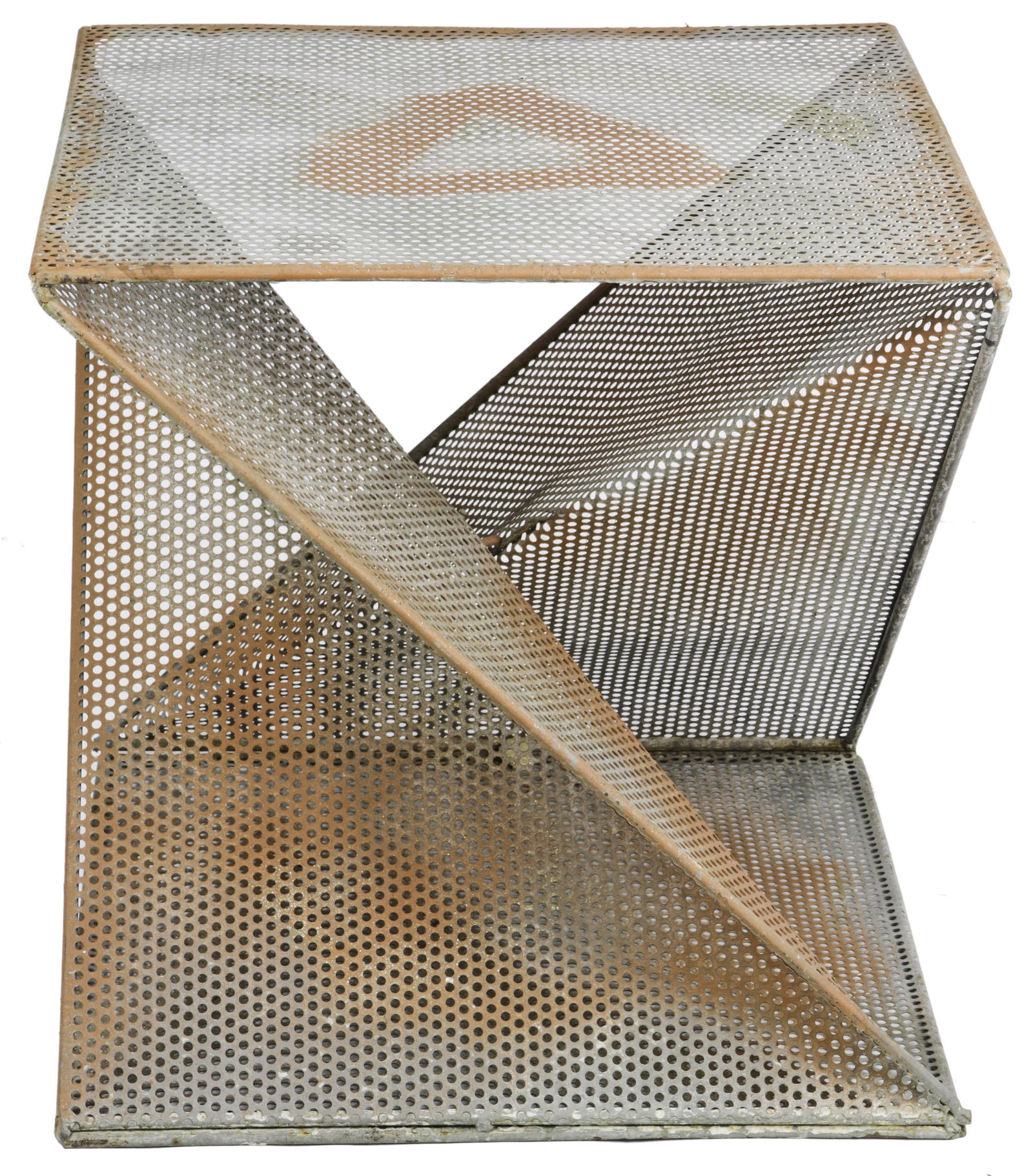 A Mathieu Mategot style end table (1 of 2)