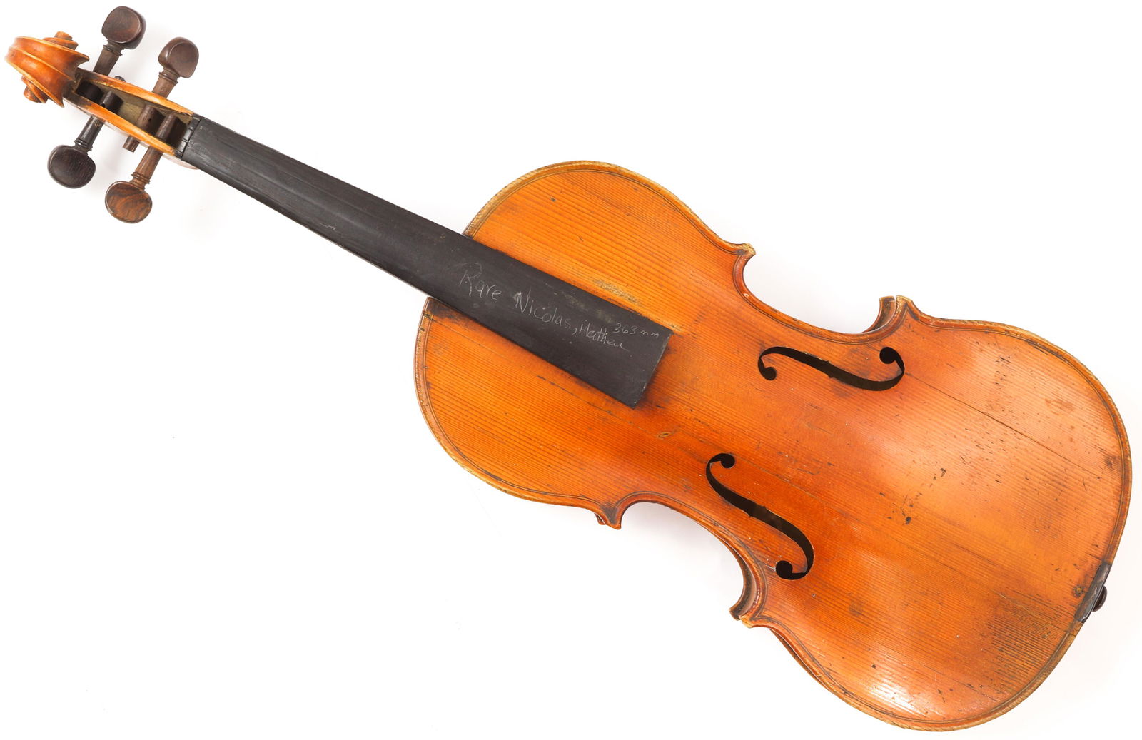 Old French full size  violin branded Mathieu (1 of 9)