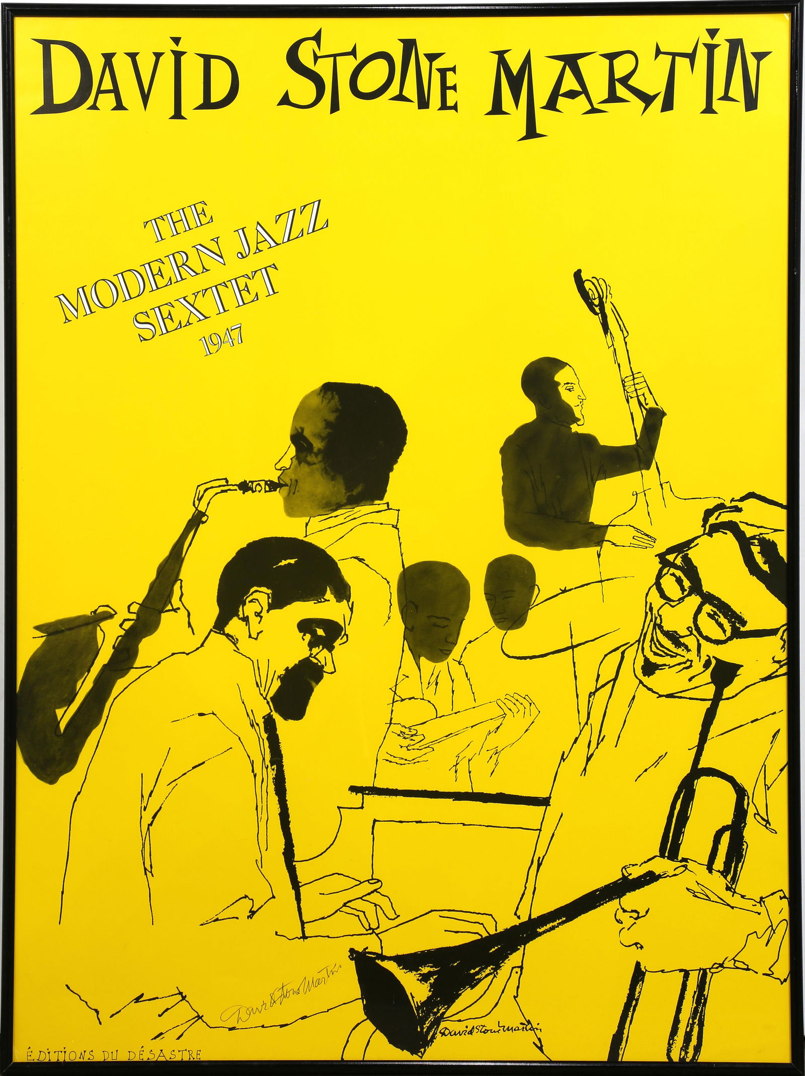 Poster, David Stone Martin, The Modern Jazz Sextet (1 of 1)